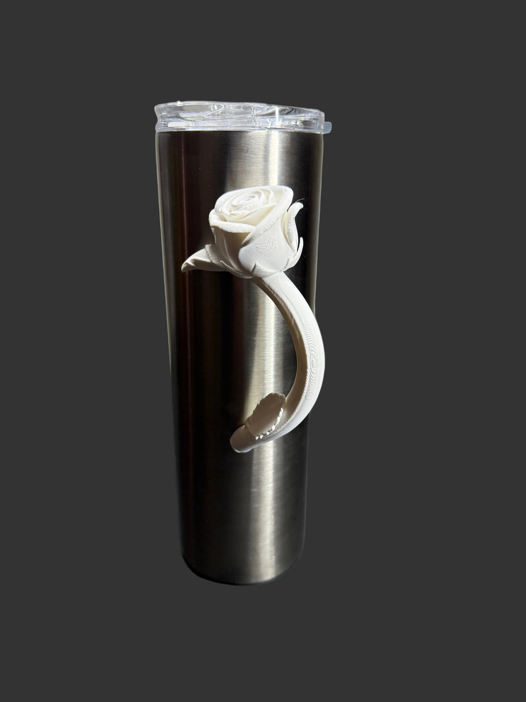 Rose Handle for Epoxy Tumblers – Elegant Floral Cup Grip Accessory