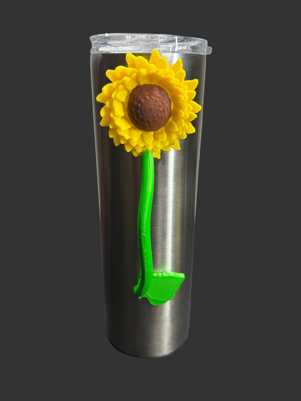 Sunflower Tumbler Handle STL | Epoxy Tumbler File | Floral Cup | 3D Print Digital Download