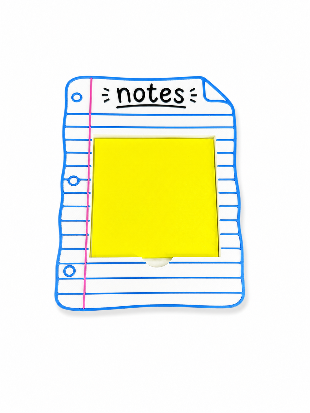 Notes Sticky Note Holder | Paper Shaped Post It Holder | Teacher Desk Decor | Office Accessory