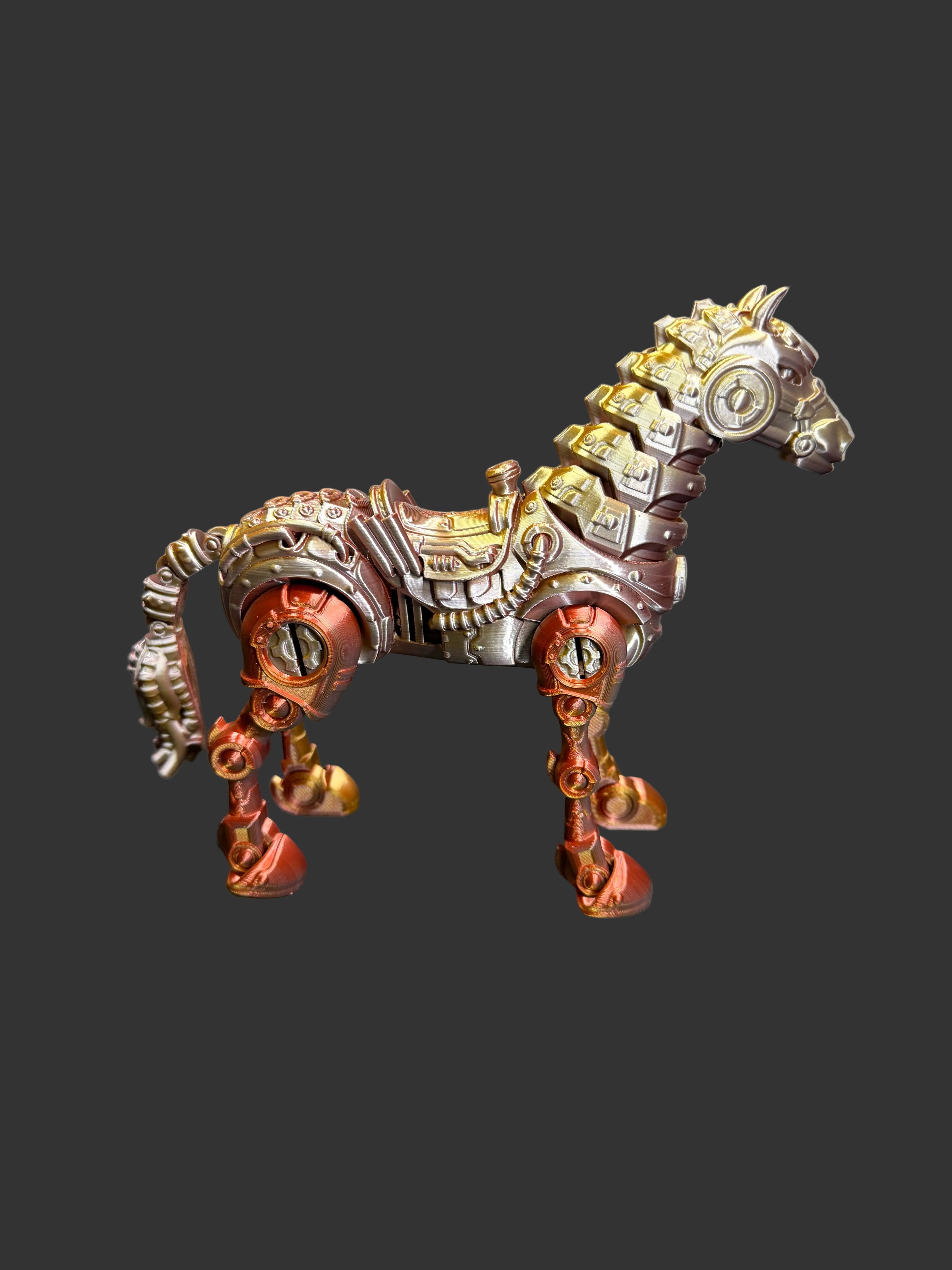 Cyber Horse Figurine – Futuristic Mechanical Stallion (2 Variants)