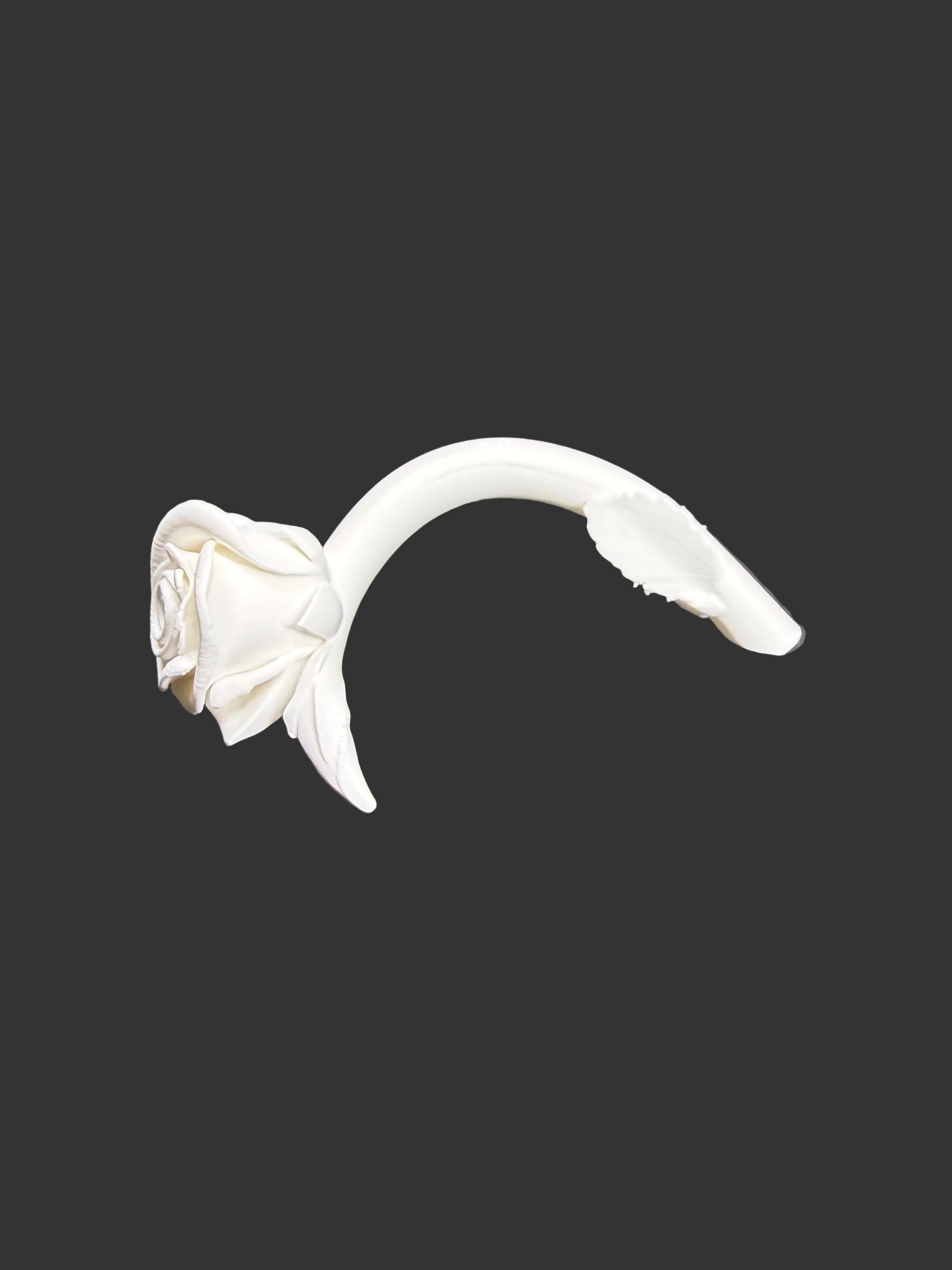 Rose Handle for Epoxy Tumblers – Elegant Floral Cup Grip Accessory