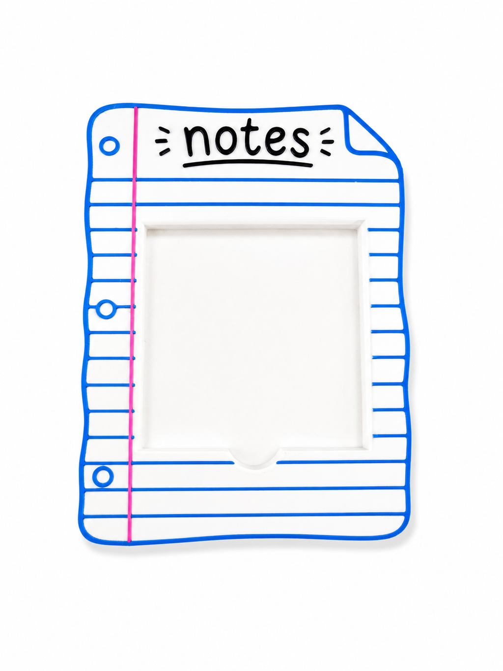 Notes Sticky Note Holder | Paper Shaped Post It Holder | Teacher Desk Decor | Office Accessory