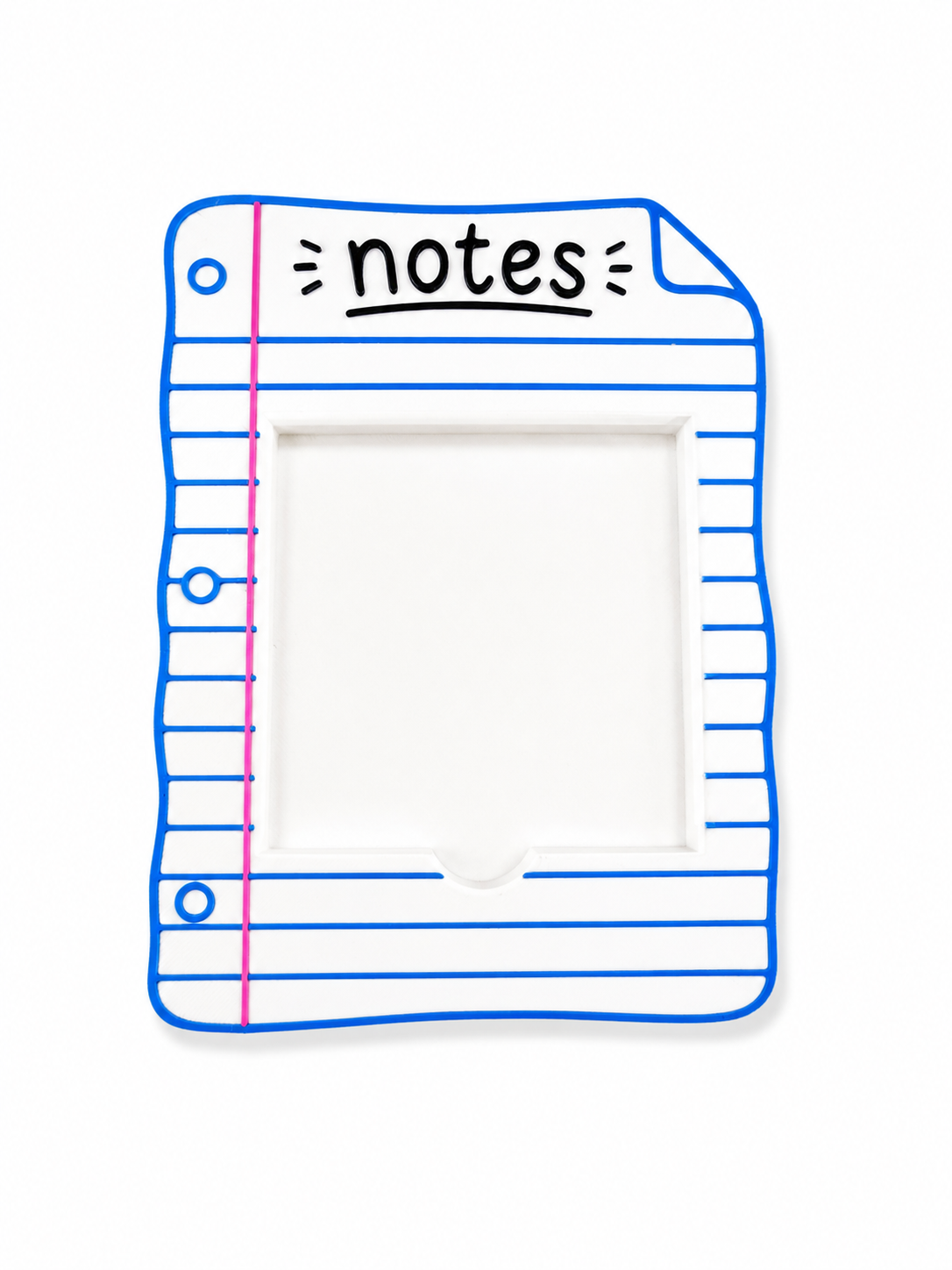 Notes Sticky Note Holder | Paper Shaped Post It Holder | Teacher Desk Decor | Office Accessory