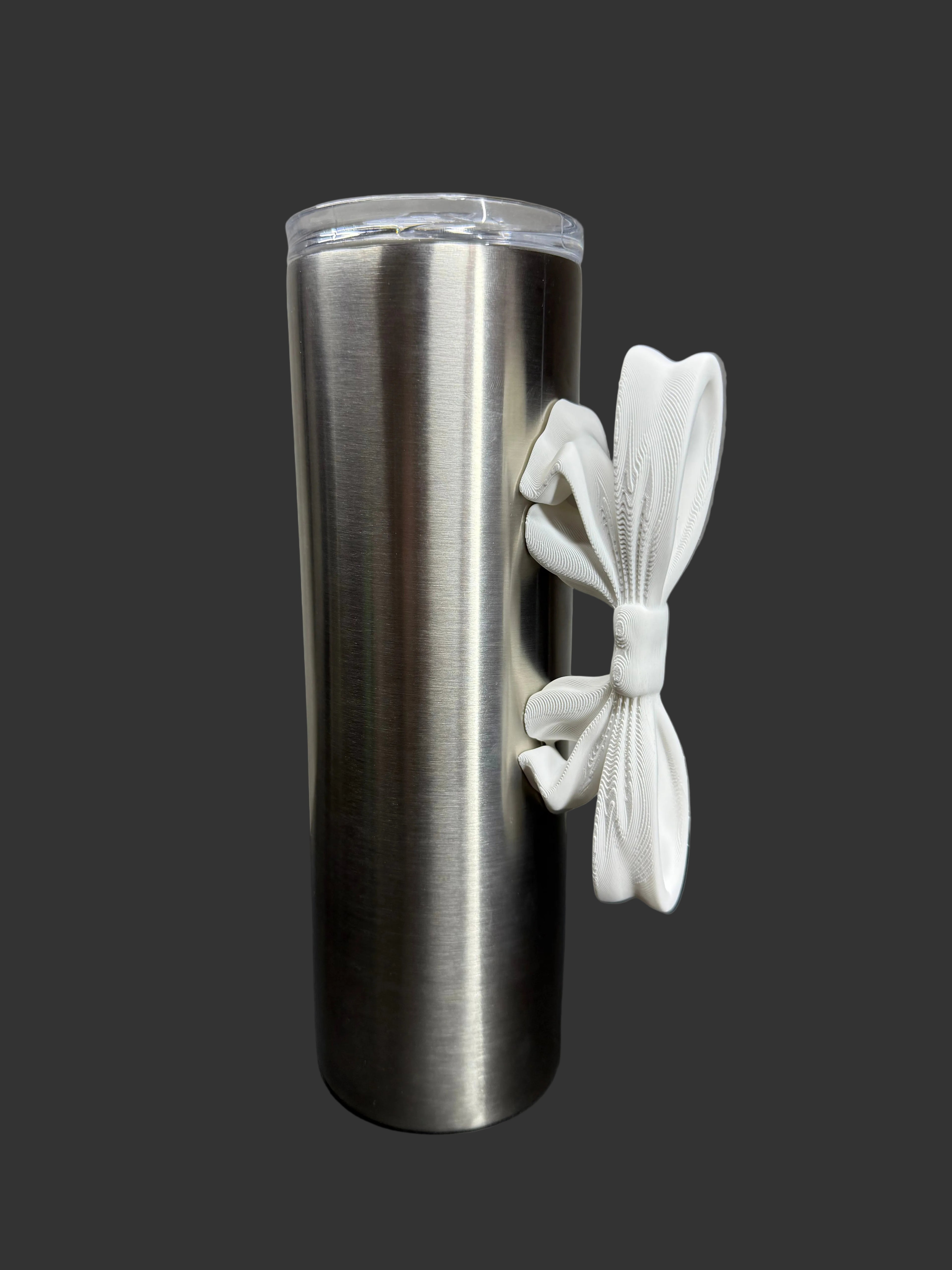 Bow Tumbler Handle for Epoxy Tumblers | 3D Printed Bow Handle Accessory