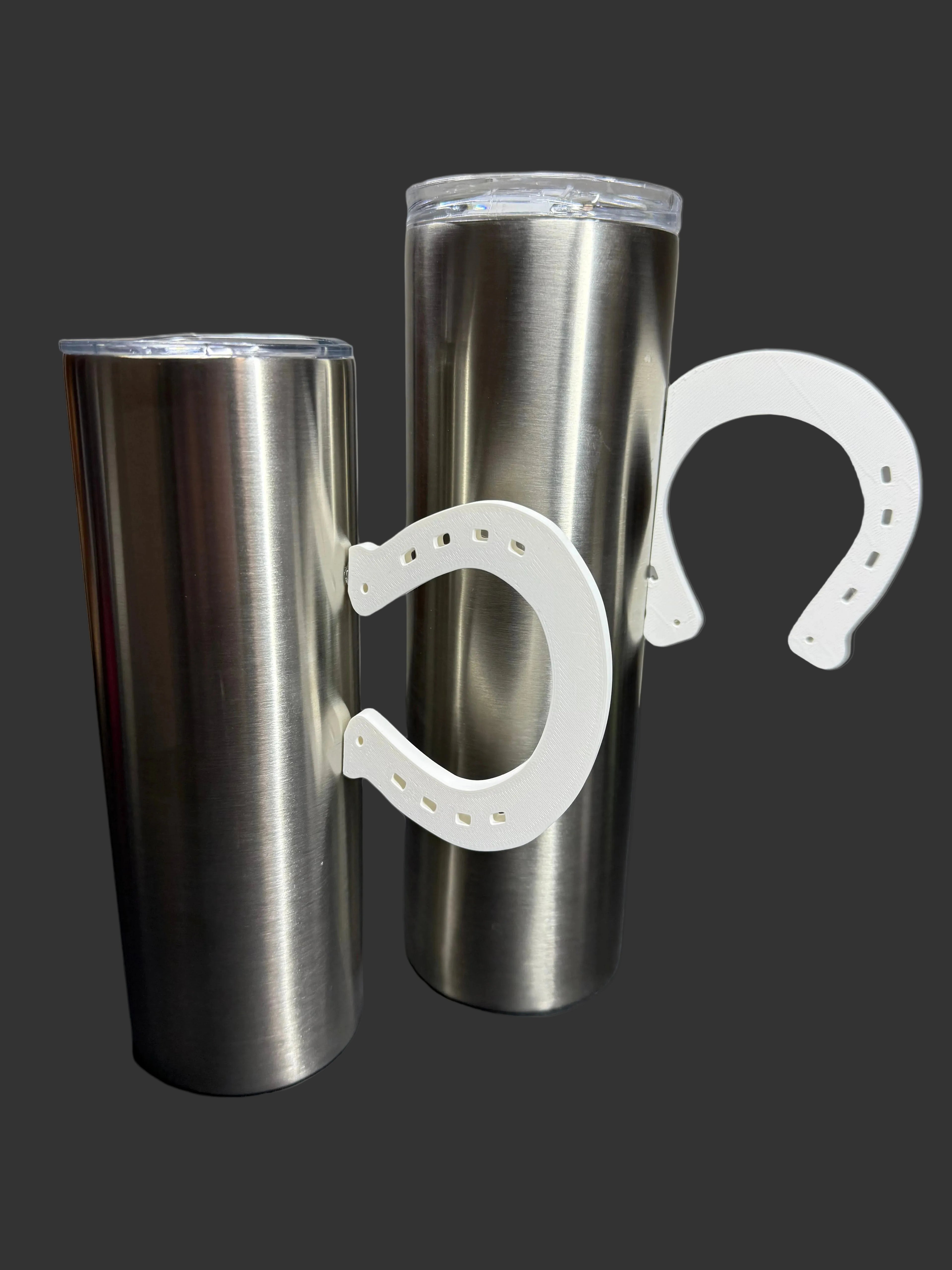 Horseshoe Tumbler Handle – Western Style Handle for Epoxy Tumblers – Lucky Horseshoe Accessory