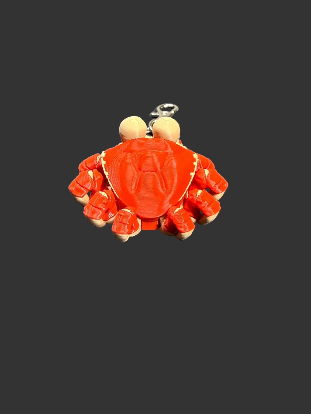Articulated Crab Keychain – Flexi Fidget Charm – Backpack Charm