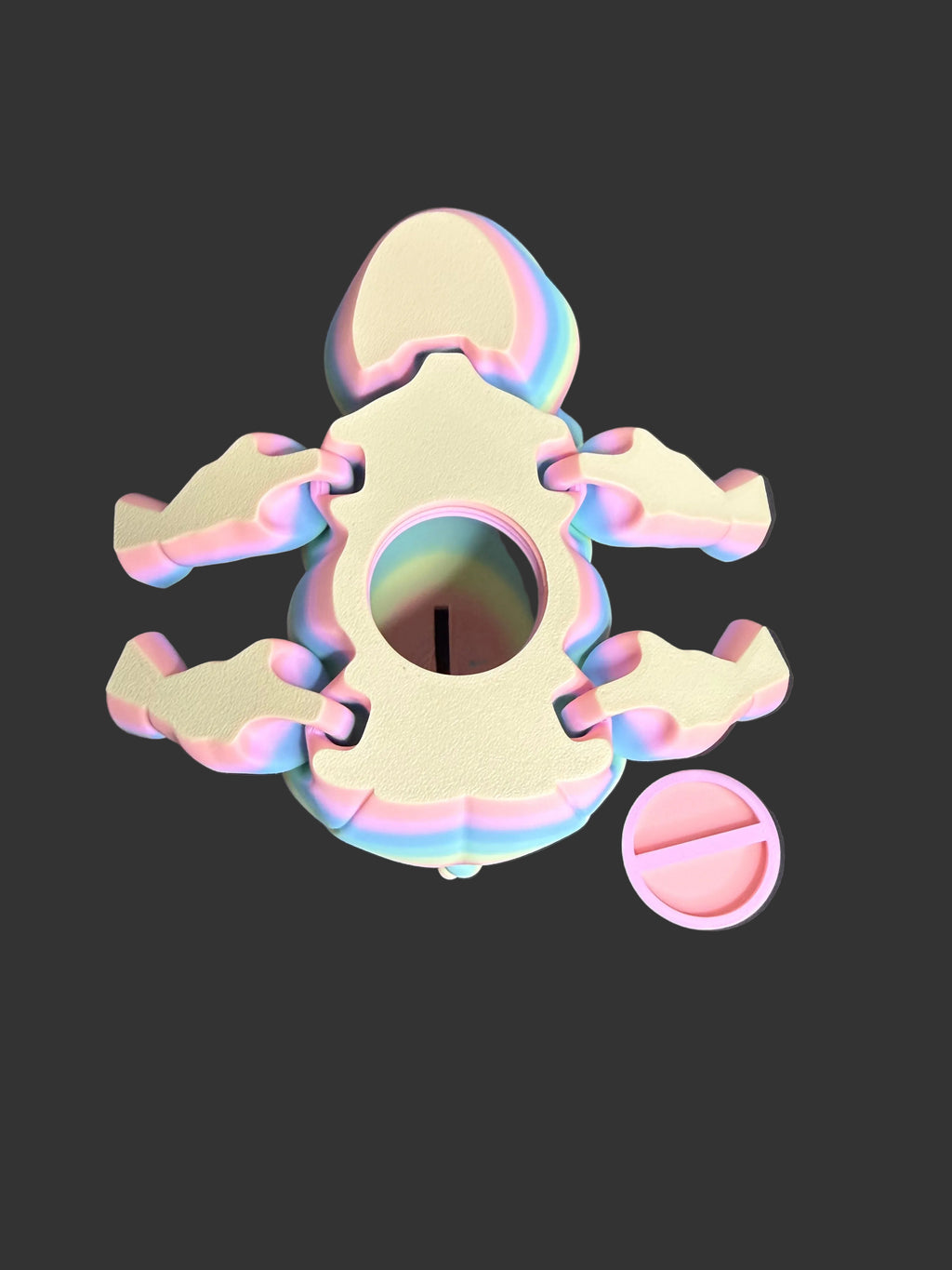 Flexi Piggy Bank – Articulated 3D Printed Pig Coin Bank with Removable Bottom