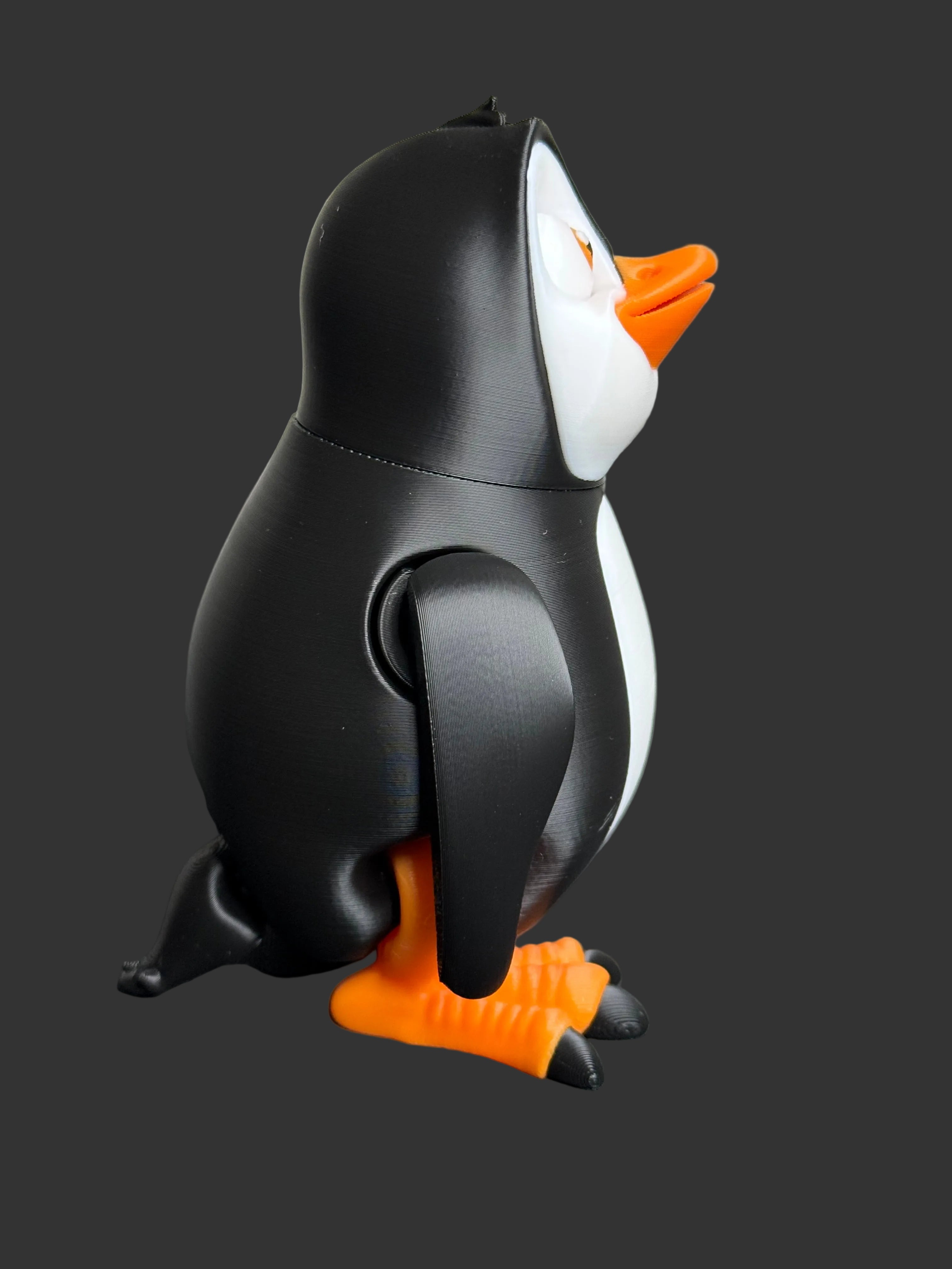 Flexi Cute Penguin – Articulated 3D Printed Penguin Toy – Adorable Desk Buddy & Gift
