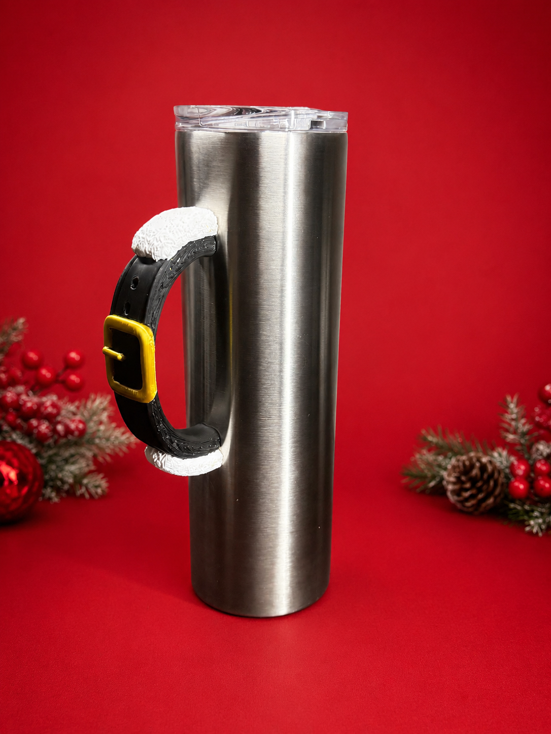 Santa's Belt Tumbler Handle – Christmas Epoxy Tumbler Accessory