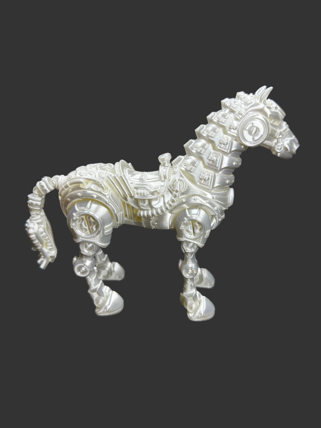 Cyber Horse Figurine – Futuristic Mechanical Stallion (2 Variants)
