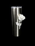 Rose Tumbler Accessory for Epoxy Tumblers, 3D Printed Floral Add-On