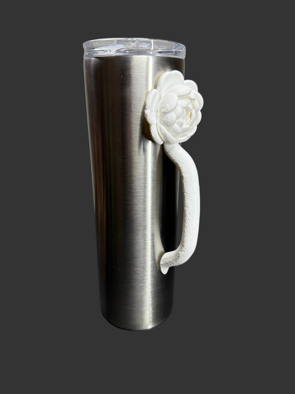 Peony Flower Tumbler Handle | Floral Cup Handle | Spring Accessory