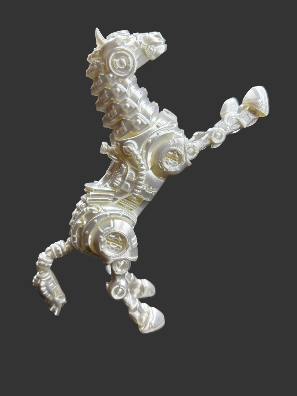 Cyber Horse Figurine – Futuristic Mechanical Stallion (2 Variants)