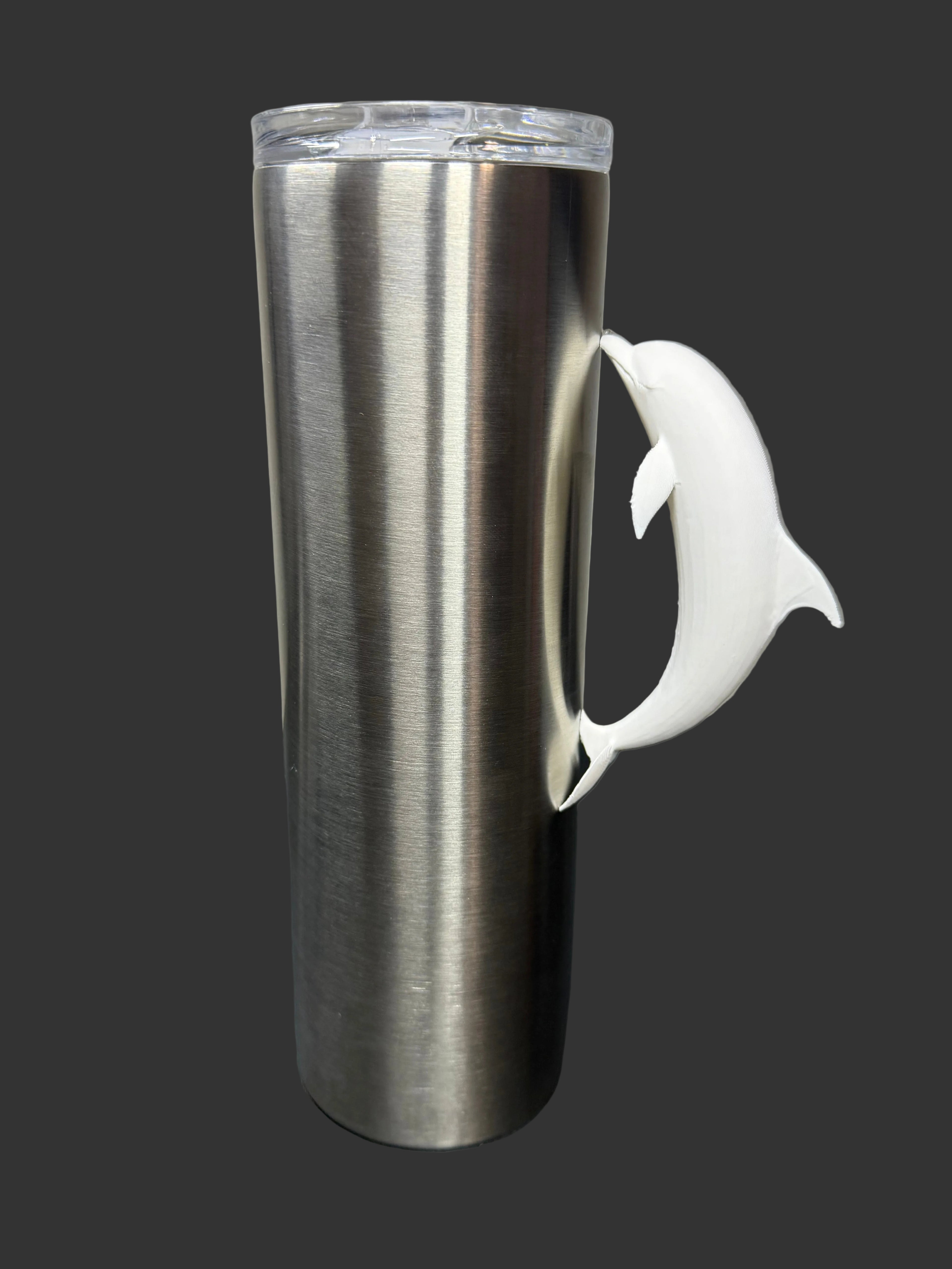 Dolphin Tumbler Handle | Epoxy Cup Handle Attachment | 3D Printed Ocean Drinkware Accessory