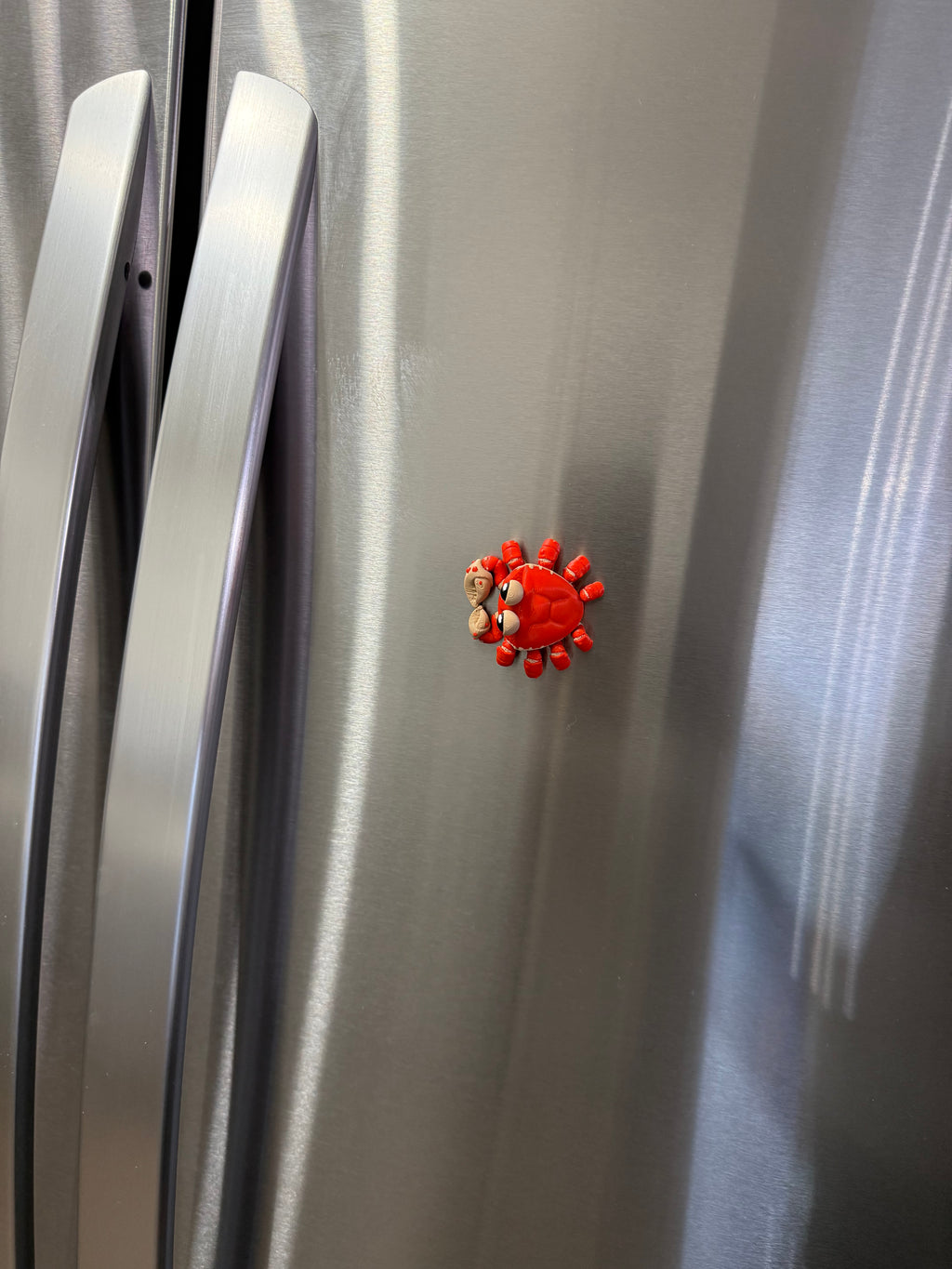 Crab Refrigerator Magnet – Hidden Dual Magnets Inside