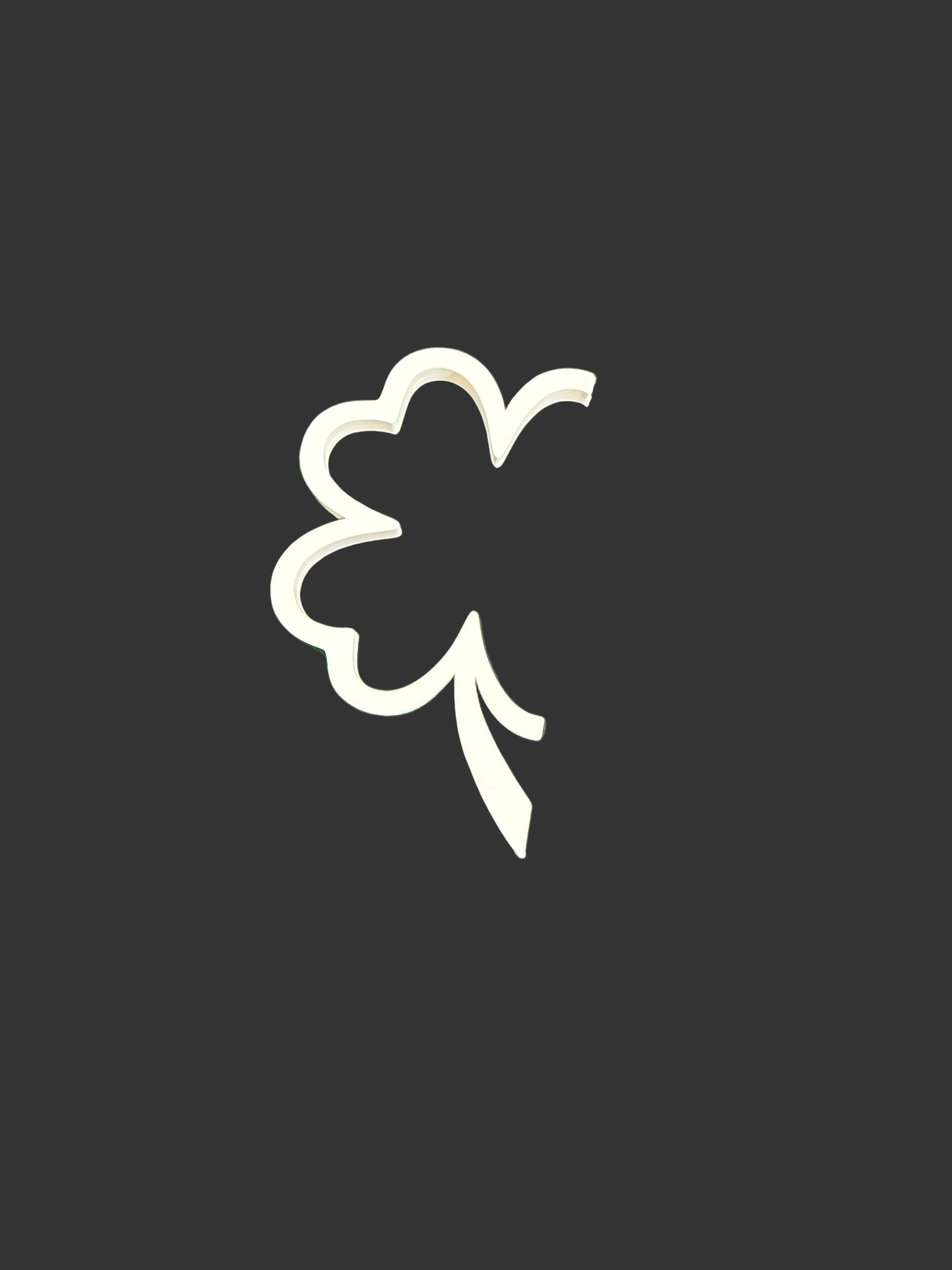 Four Leaf Clover Tumbler Handle – Lucky Clover Epoxy Cup Accessory – St. Patrick’s Day