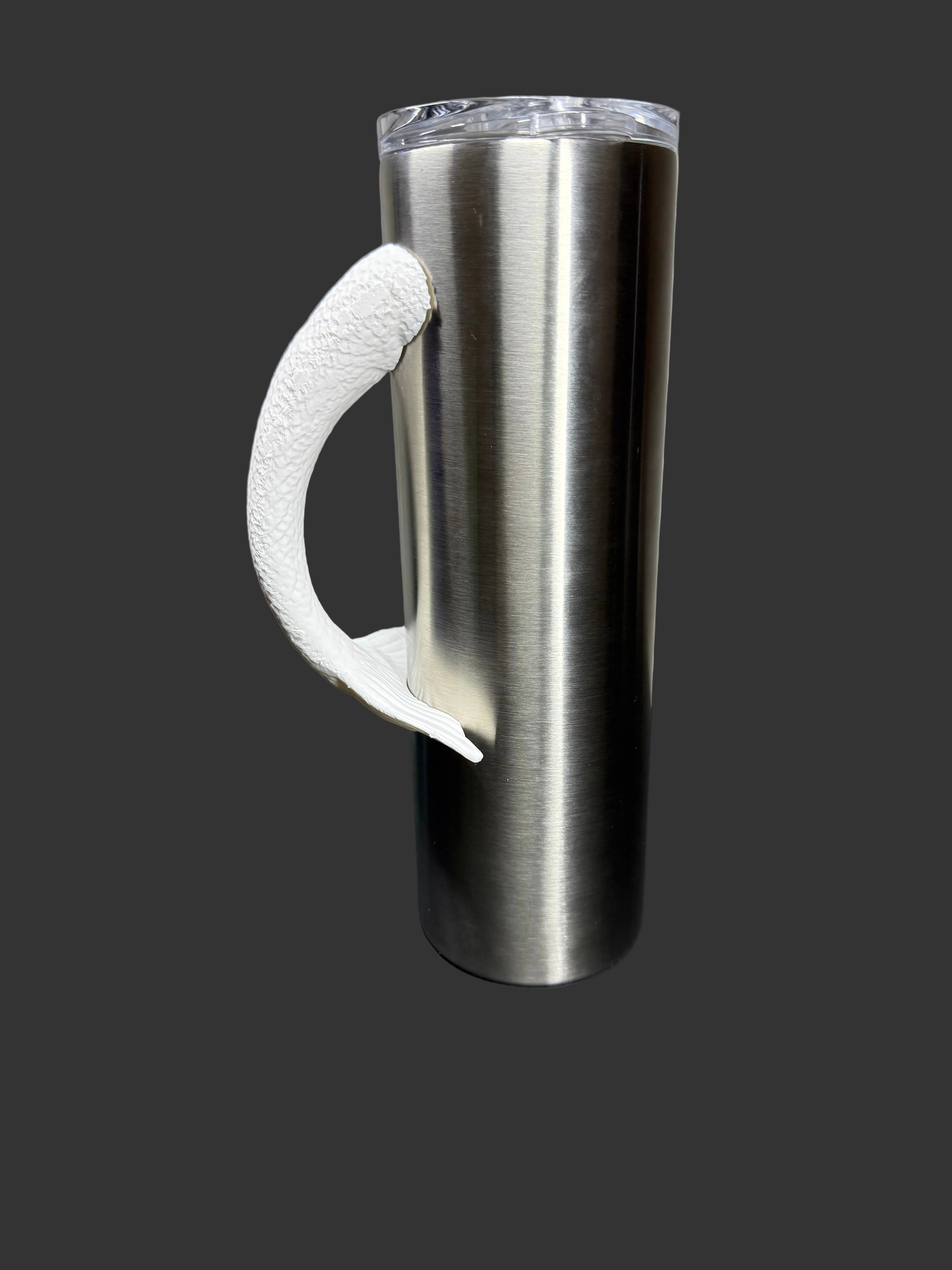 Mermaid Tumbler Handle – Epoxy Tumbler Accessory – Ocean Inspired Cup Handle – 3D Printed Handle for Tumblers