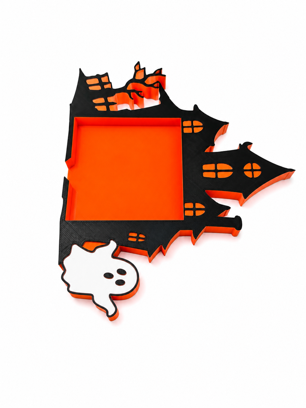 Haunted House Sticky Note Holder STL | Halloween Desk Decor | Spooky Office Accessory | 3D Print Digital File