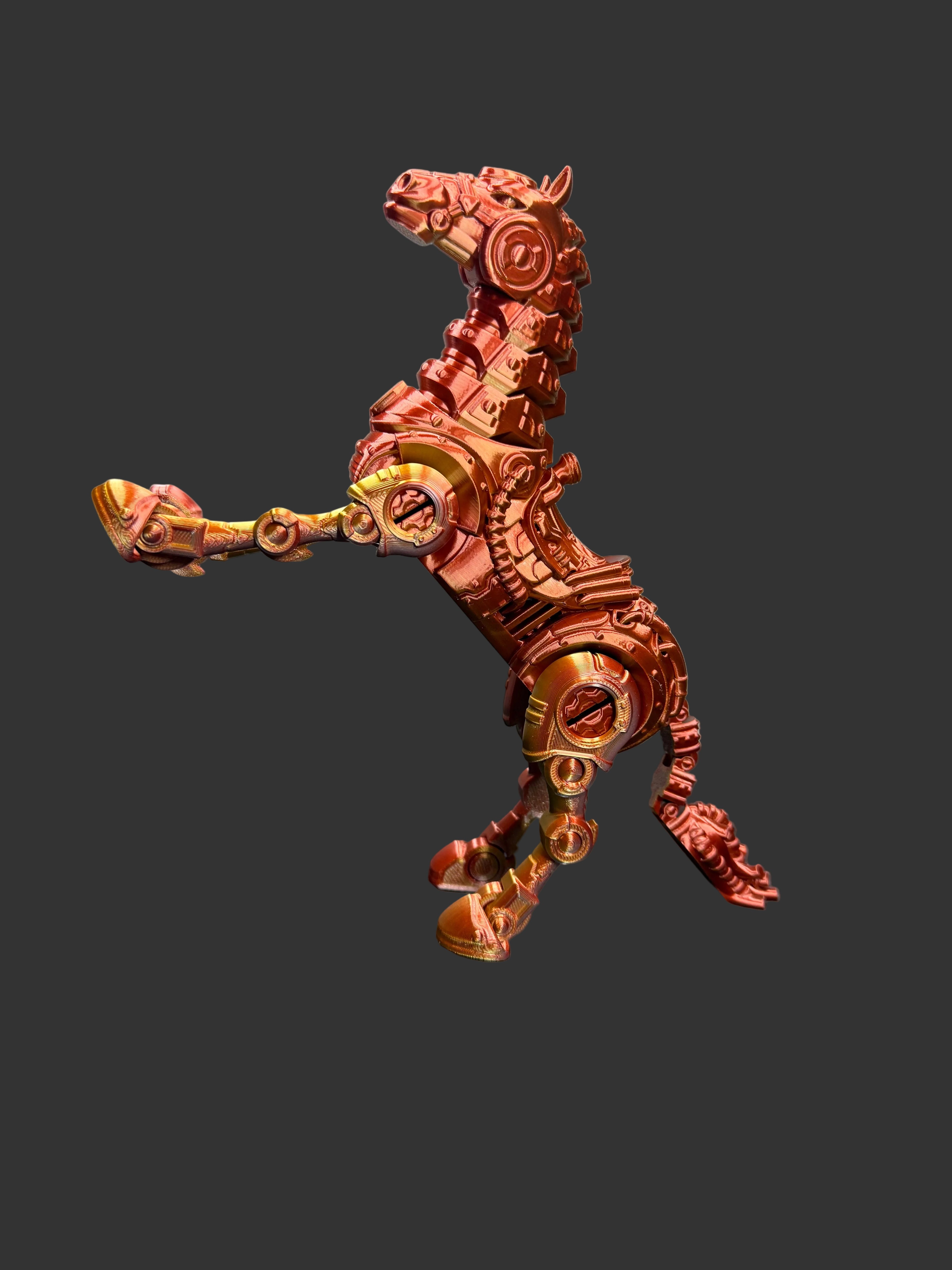 Cyber Horse Figurine – Futuristic Mechanical Stallion (2 Variants)