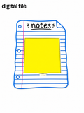 Notes Sticky Note Holder STL | Post It Note Holder | Teacher Desk Organizer | 3D Print Digital Download