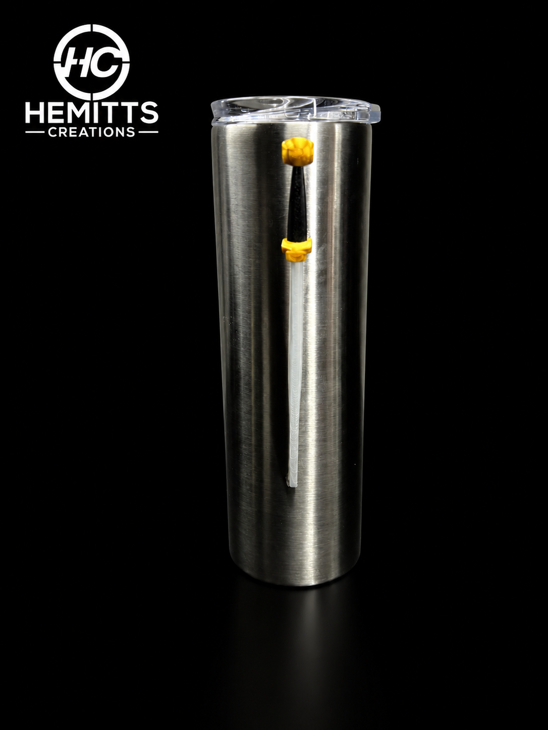 Excalibur Sword Tumbler Handle for Epoxy Tumblers | Medieval Cup | Fantasy Tumbler Accessory | Knight Gift