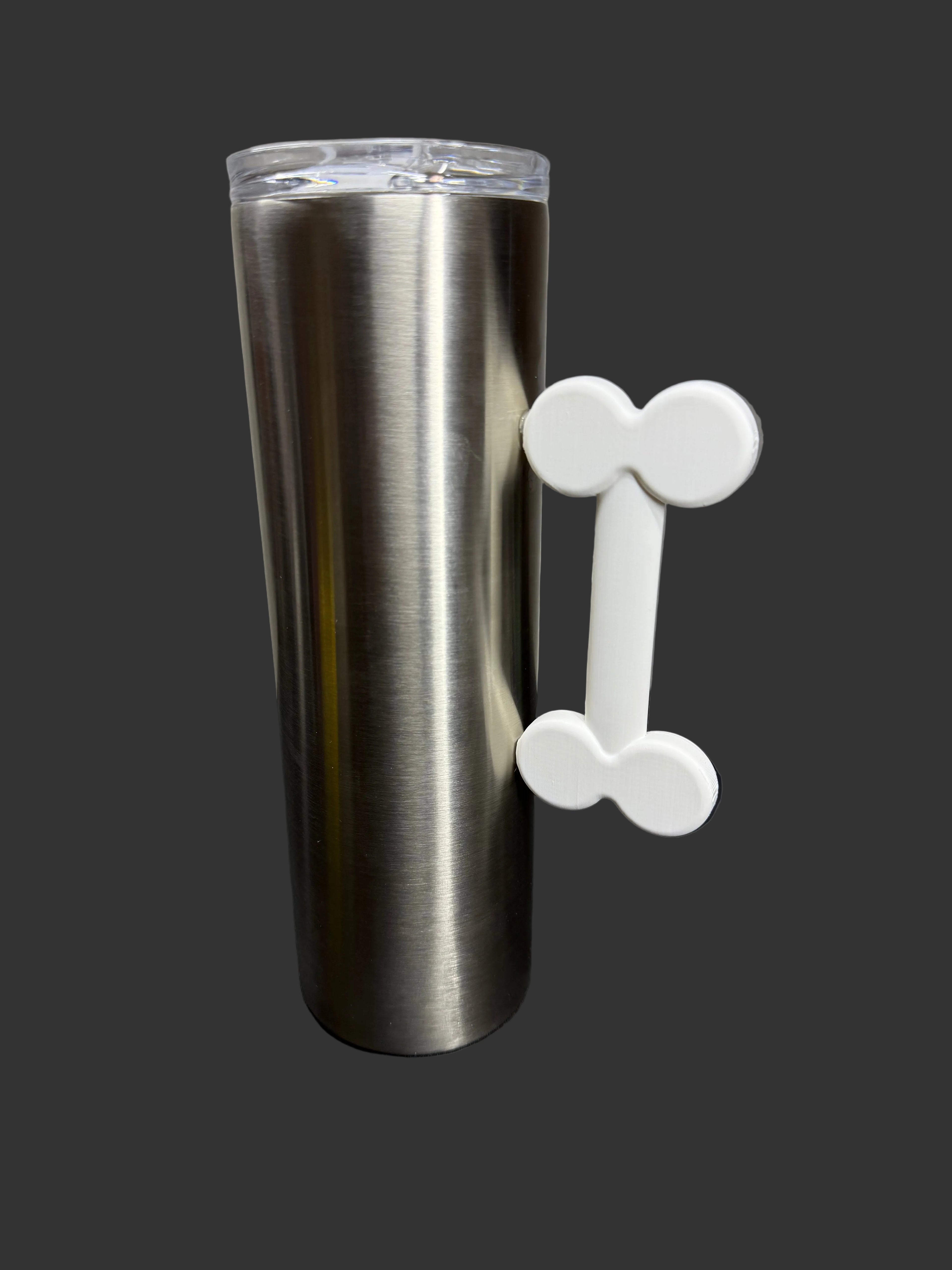Dog Bone Tumbler Handle | Epoxy Cup Handle | 3D Printed Tumbler Grip | Custom Cup Handle | Dog Lover Gift