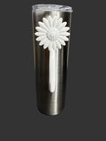 Daisy Flower Tumbler Handle | Epoxy Tumbler Accessory | Floral Cup Handle | Spring Summer Tumbler Grip