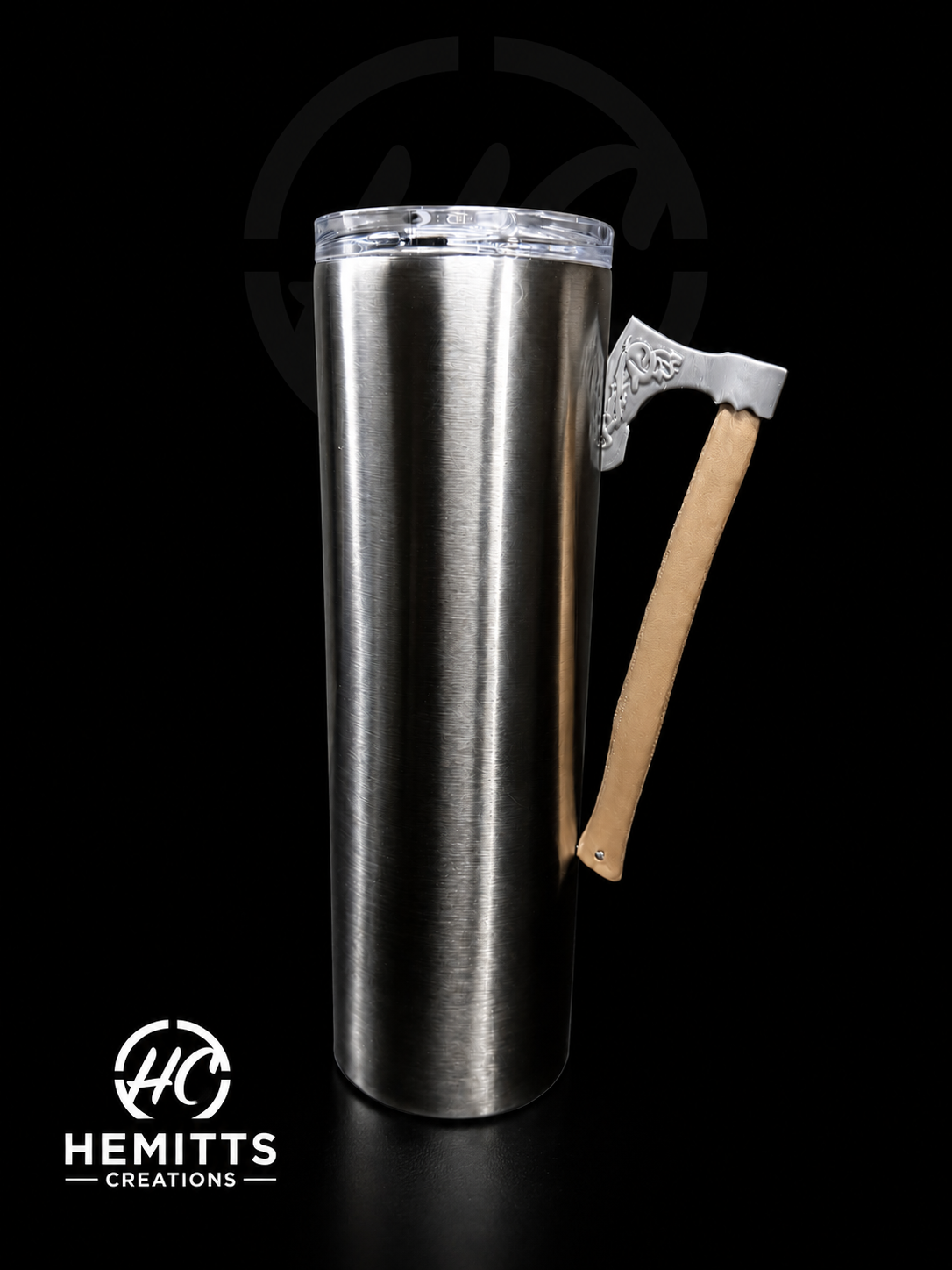 Viking Axe Handle STL | Norse Epoxy Tumbler 3D Print File
