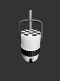 Checkered 12oz Can Sleeve | Black & White Soda Can Holder | 3D Printed Drink Sleeve | Beverage Insulator | Retro Checker Pattern