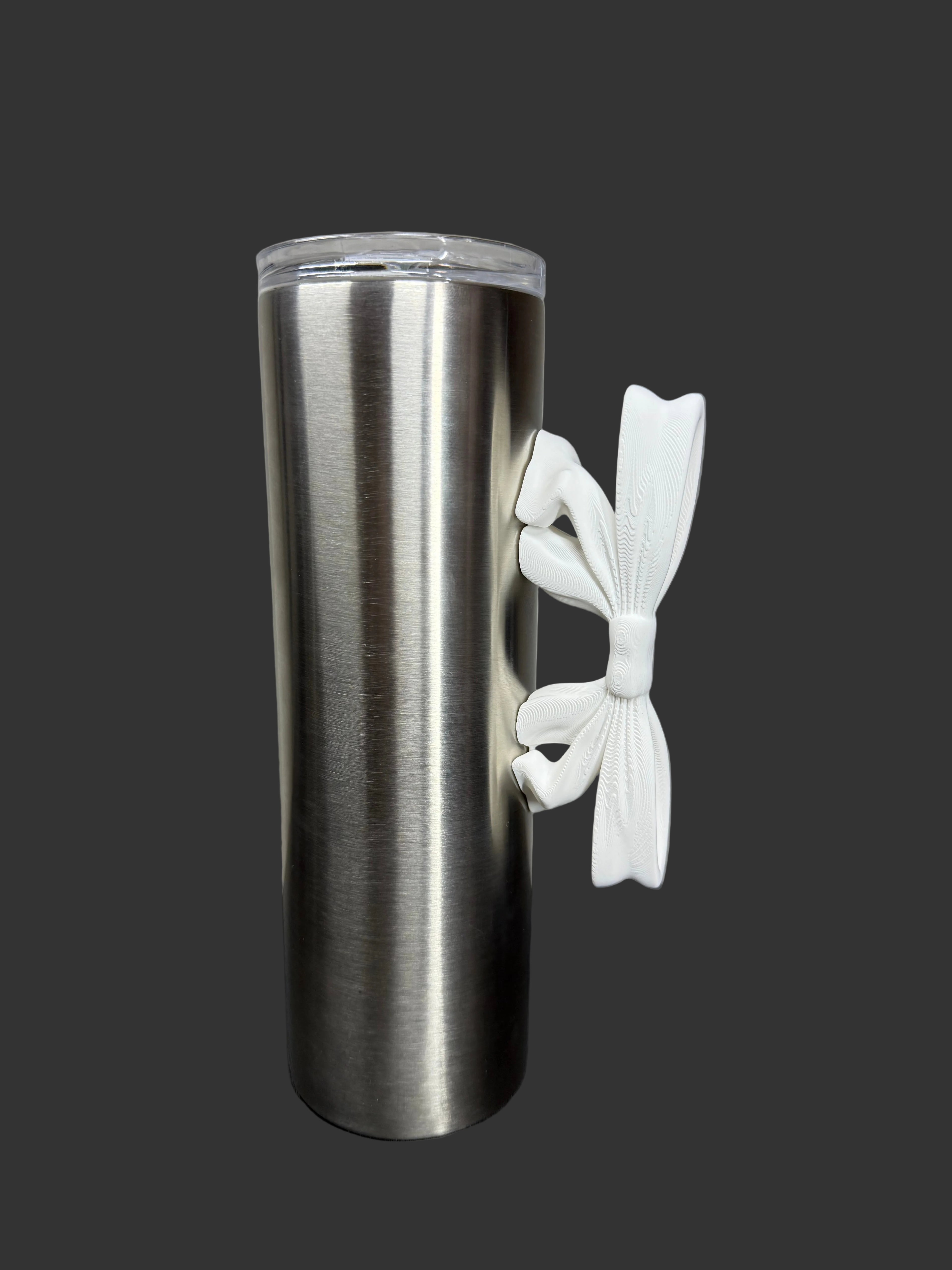 Bow Tumbler Handle for Epoxy Tumblers | 3D Printed Bow Handle Accessory