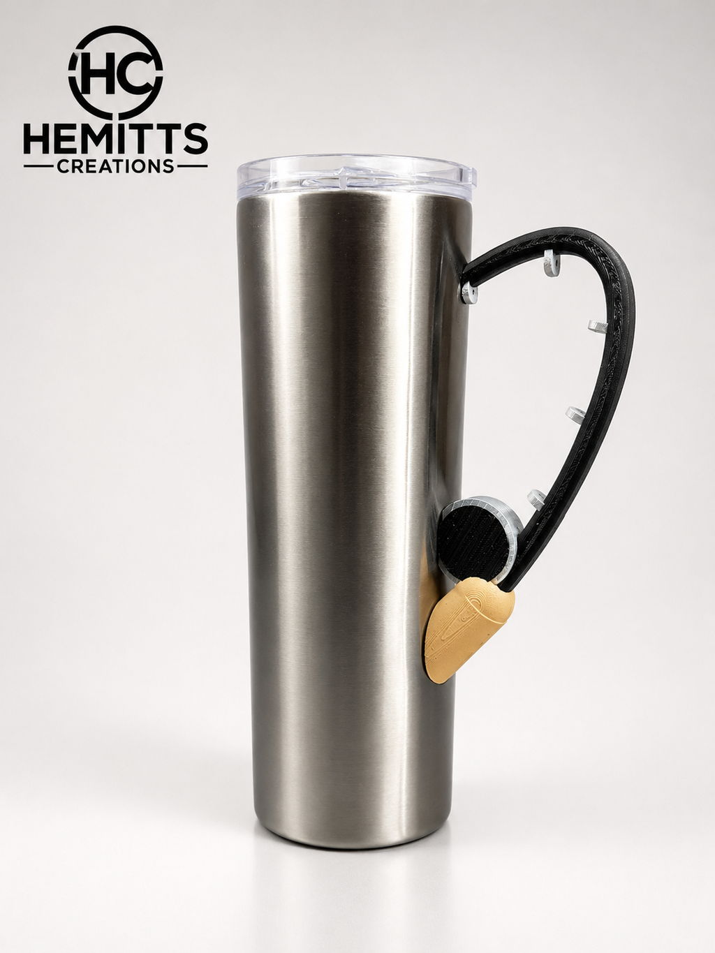 Fishing Rod Tumbler Handle for Epoxy Tumblers | 3D Printed Angler Cup Handle