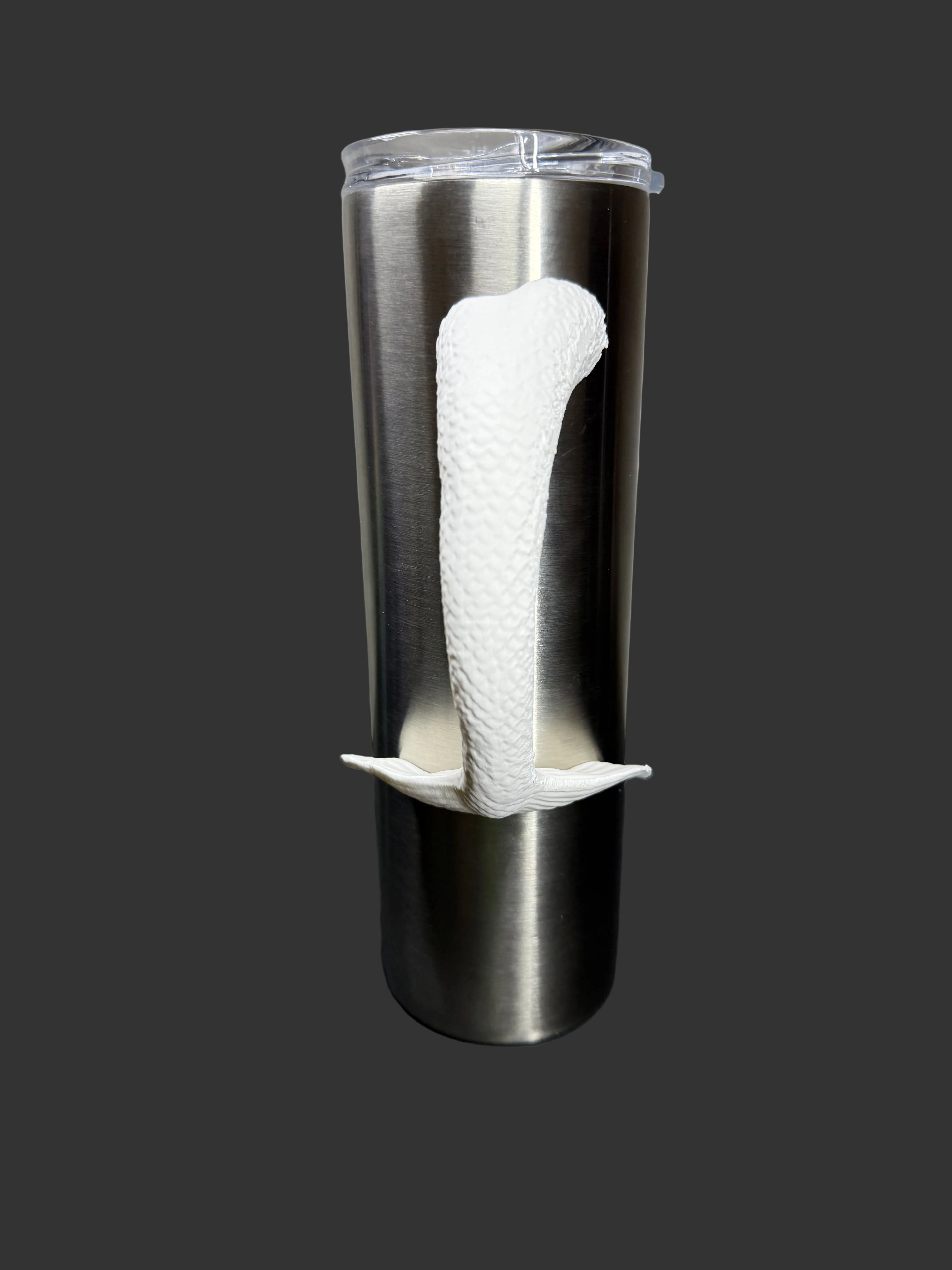 Mermaid Tumbler Handle – Epoxy Tumbler Accessory – Ocean Inspired Cup Handle – 3D Printed Handle for Tumblers