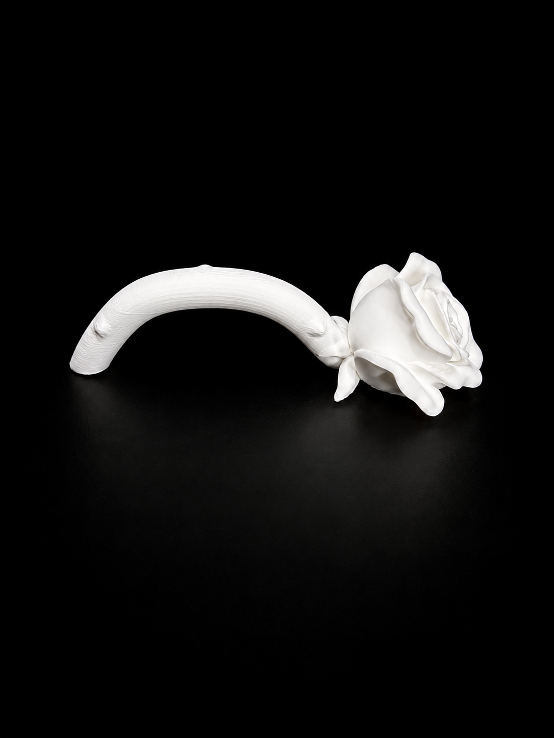 Rose Tumbler Handle for Epoxy Tumblers, Floral 3D Printed Handle