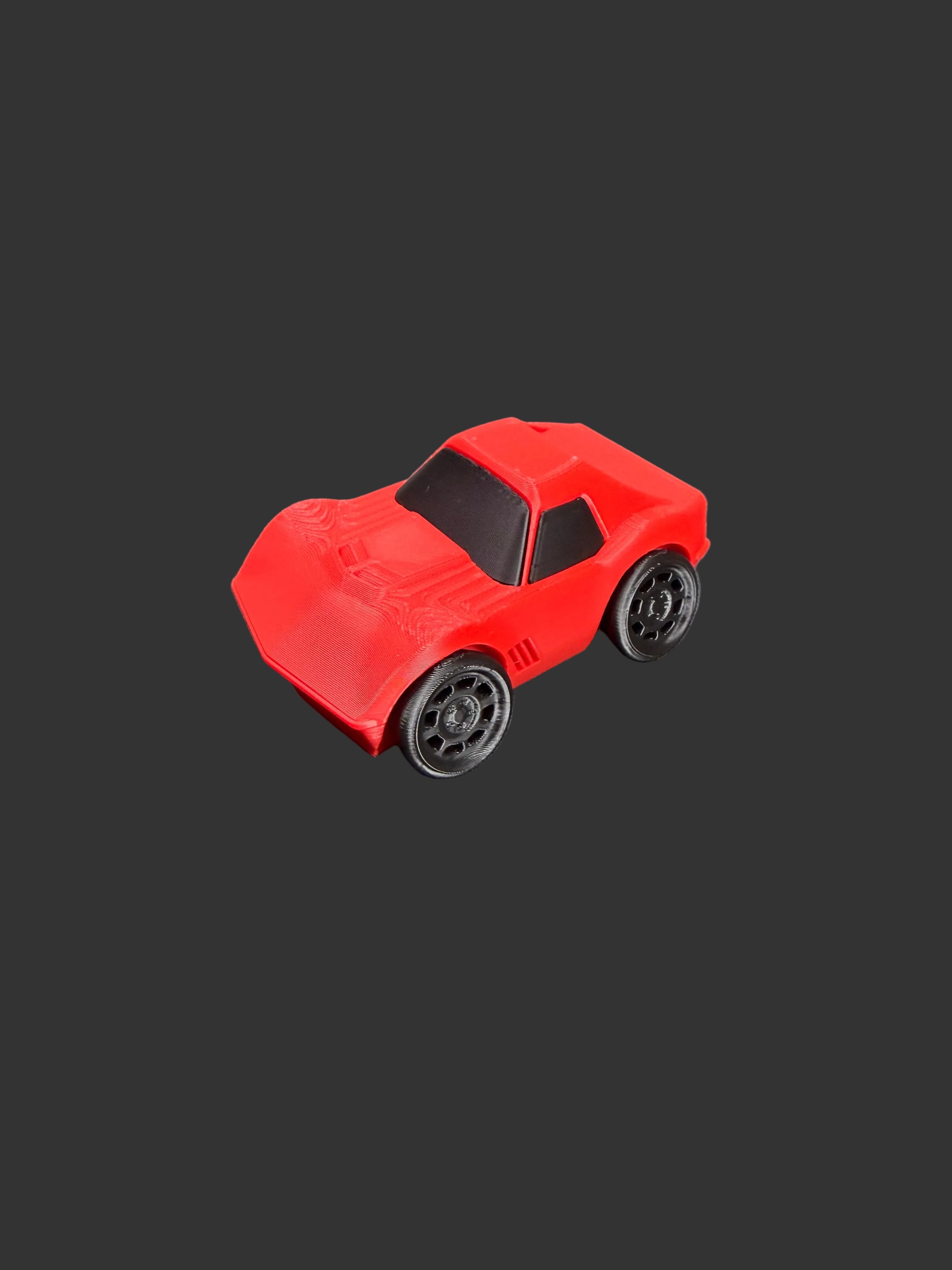 Tooned C3 Corvette – Chibi Style Classic Muscle Car | Cartoon Stingray Collectible