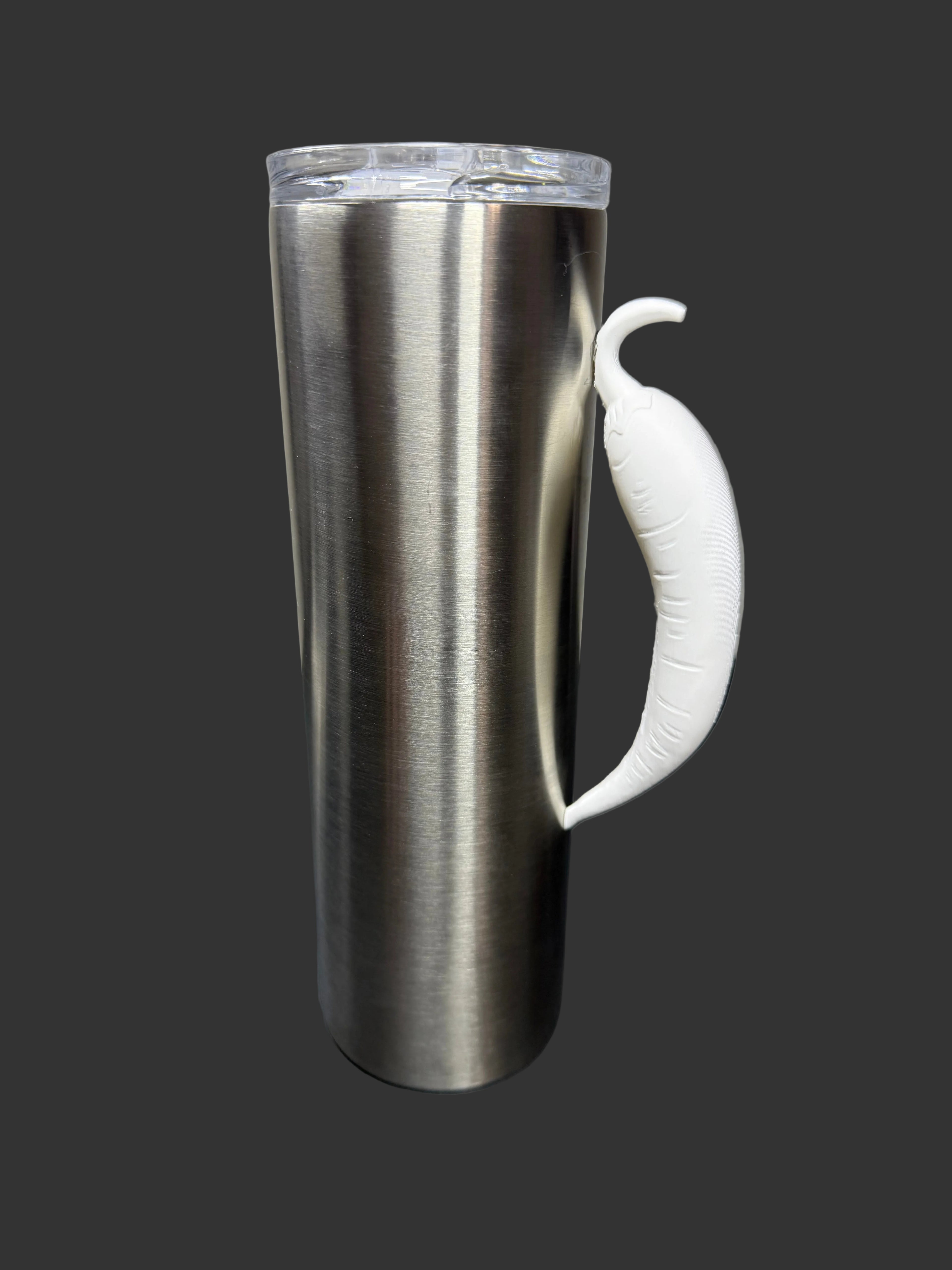 Chili Pepper Tumbler Handle | Epoxy Cup Handle Attachment | 3D Printed Spicy Drinkware Accessory