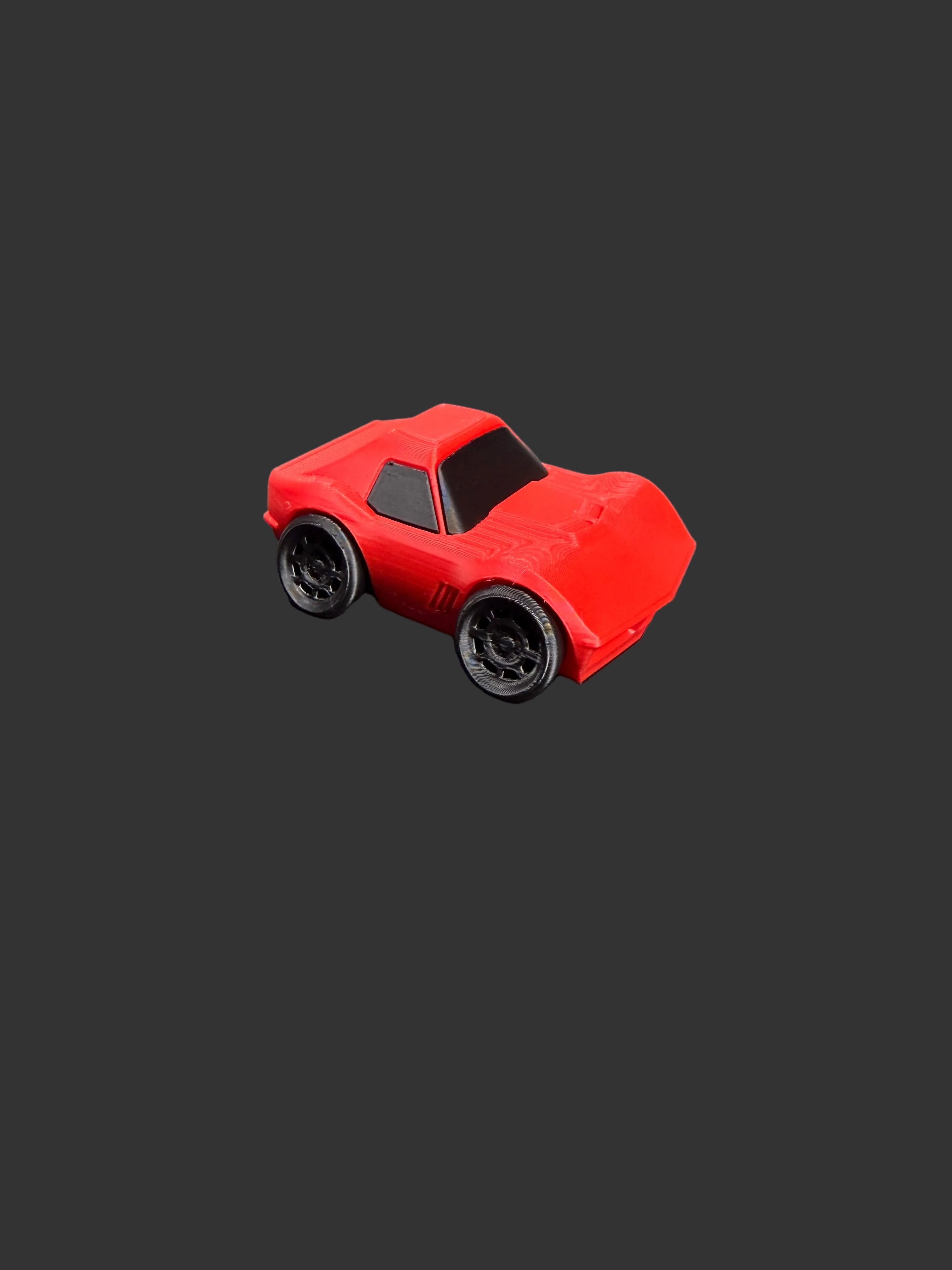 Tooned C3 Corvette – Chibi Style Classic Muscle Car | Cartoon Stingray Collectible