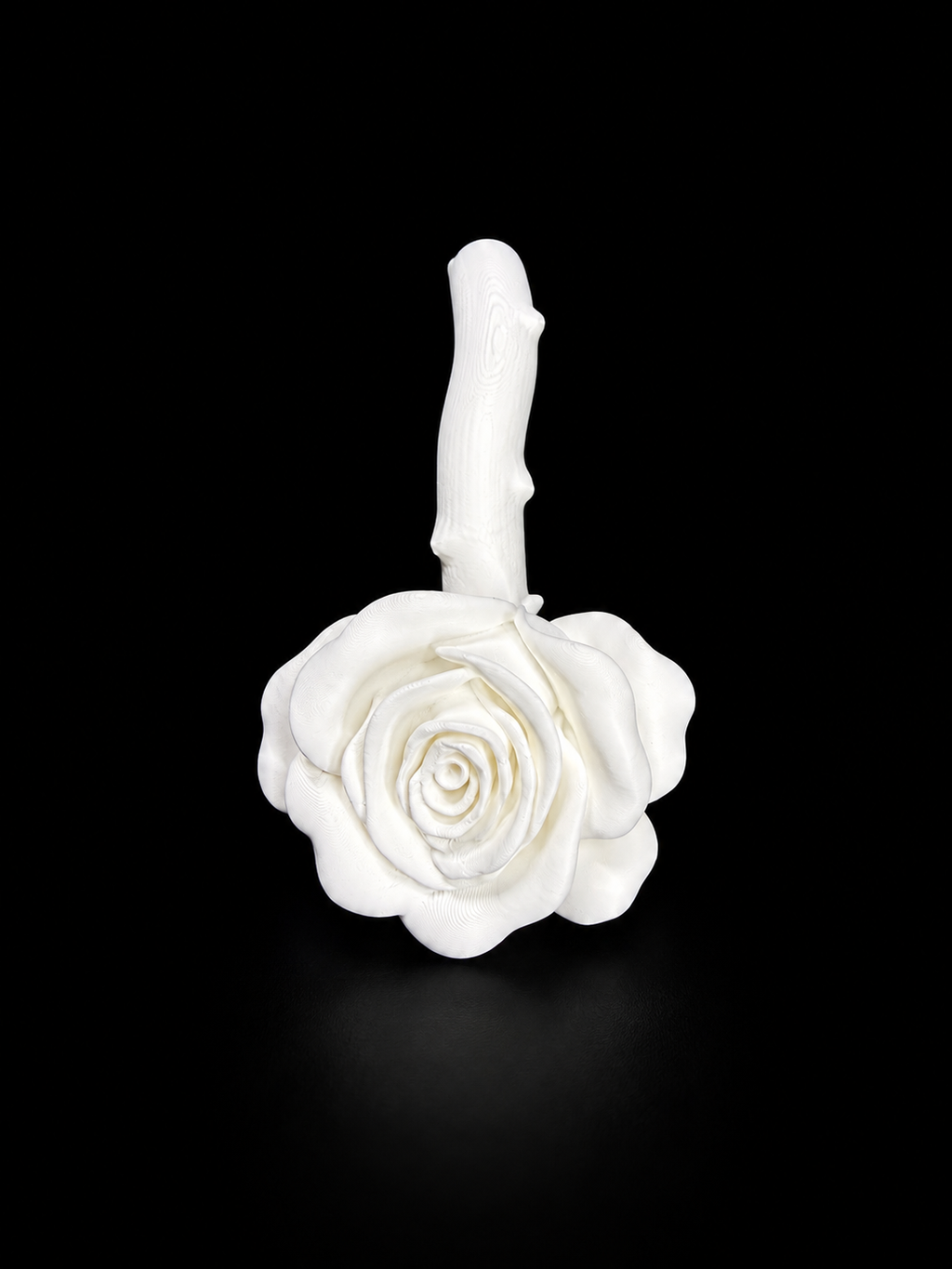 Rose Tumbler Handle for Epoxy Tumblers, Floral 3D Printed Handle