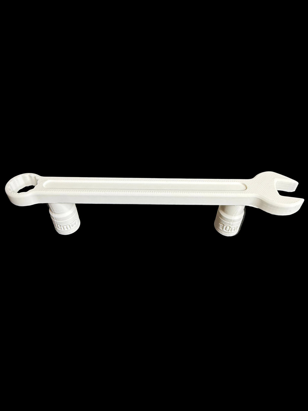 Wrench Tumbler Handle with 10mm Socket Posts | Mechanic Cup | Tool Theme Epoxy Handle