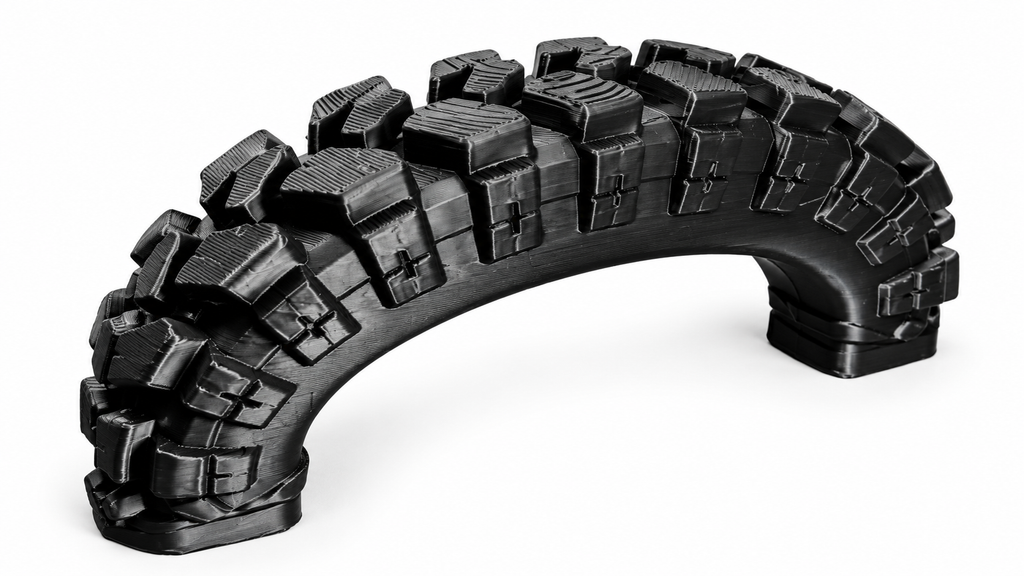 Tire Tread Tumbler Handle