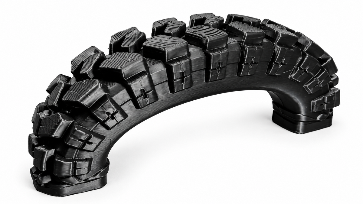 Tire Tread Tumbler Handle