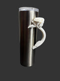 Rose Handle for Epoxy Tumblers – Elegant Floral Cup Grip Accessory