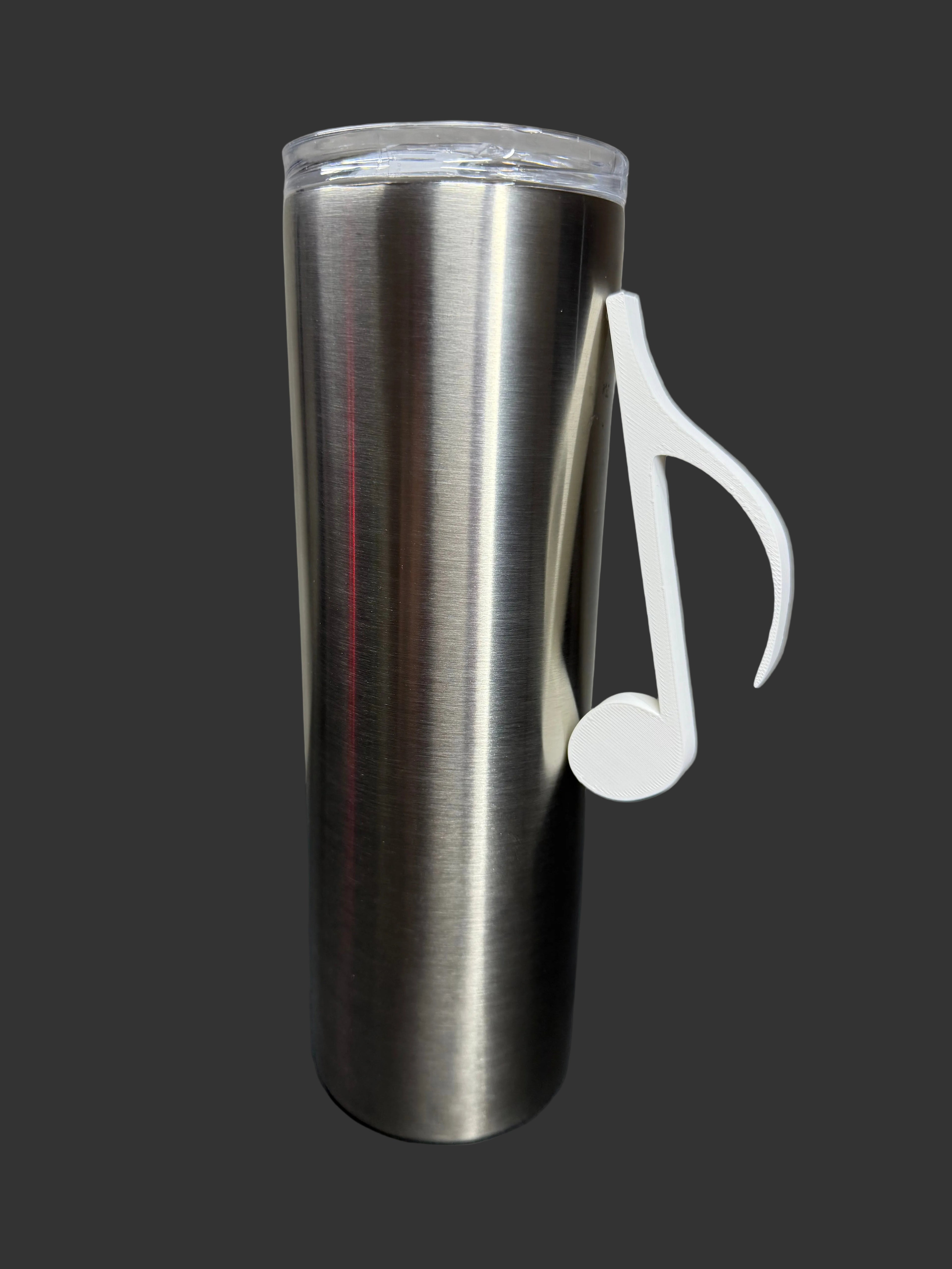 Music Note Tumbler Handle – Handmade 3D Printed Cup Handle