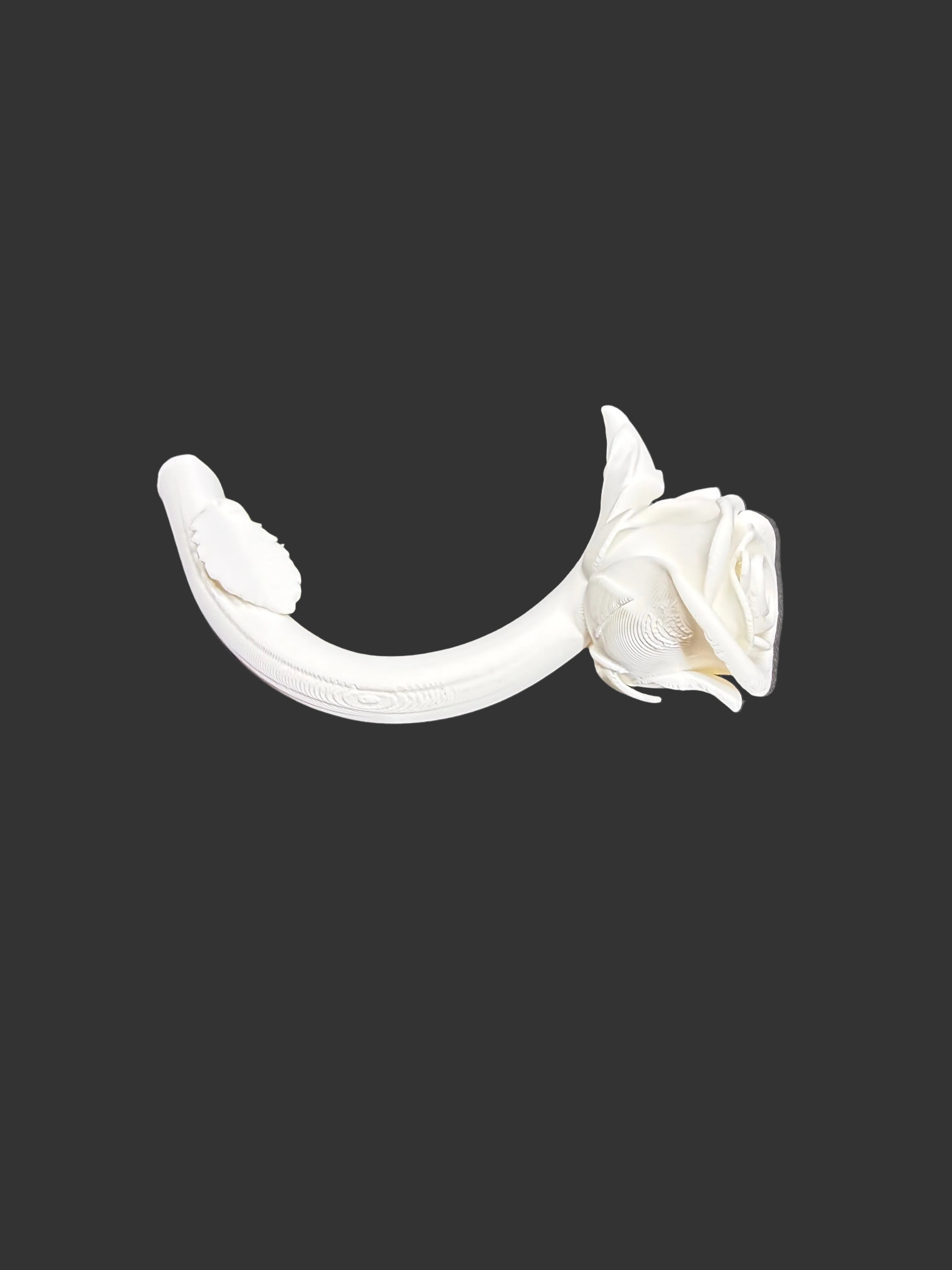 Rose Handle for Epoxy Tumblers – Elegant Floral Cup Grip Accessory