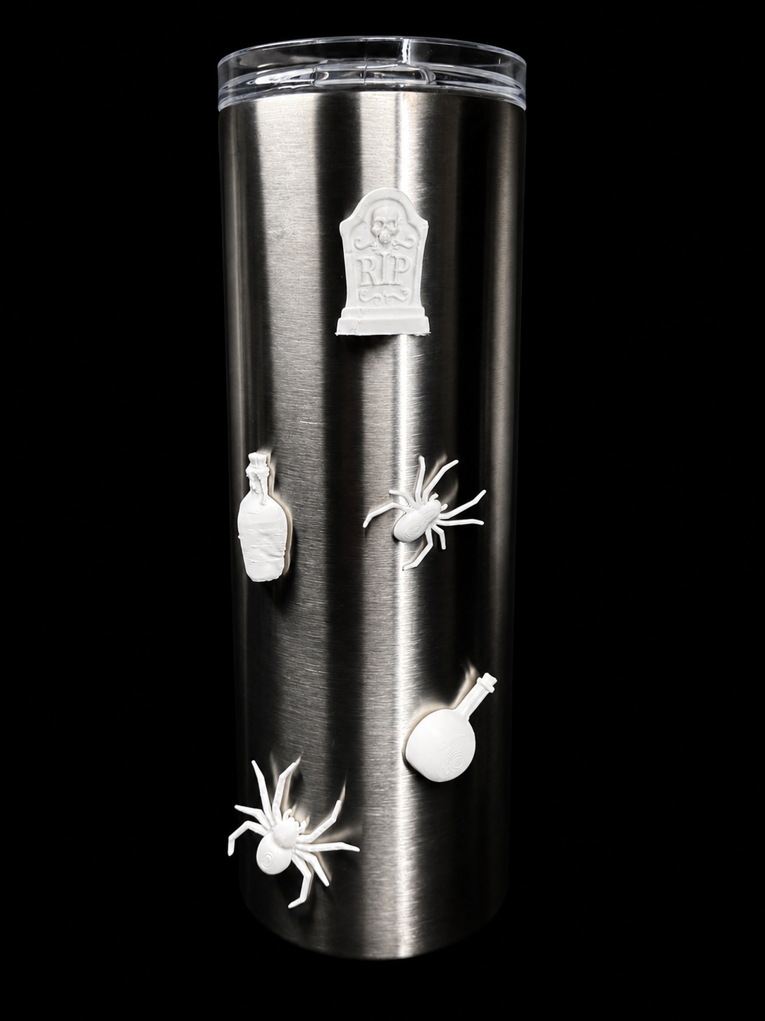 Halloween Tumbler Add-On Set | Spiders, Potion Bottles & Gravestone | Epoxy Tumbler Accessories
