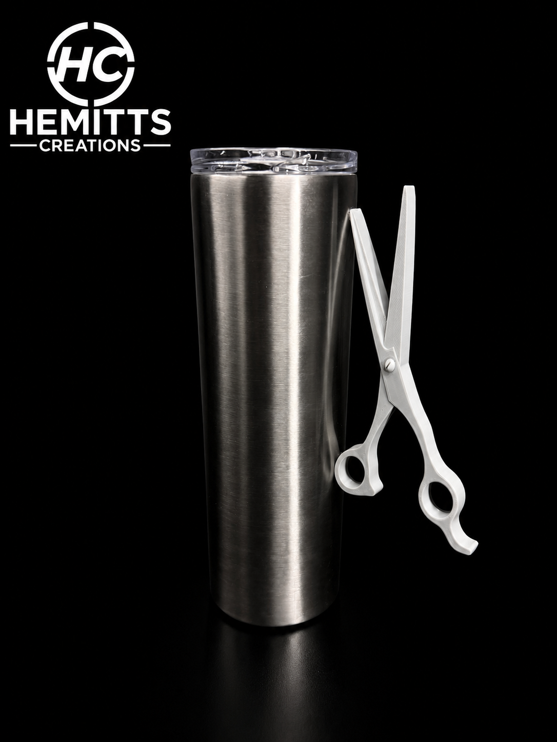Scissors Tumbler Handle for Epoxy Tumblers | 3D Printed Hair Stylist Cup Handle | Salon & Sewing