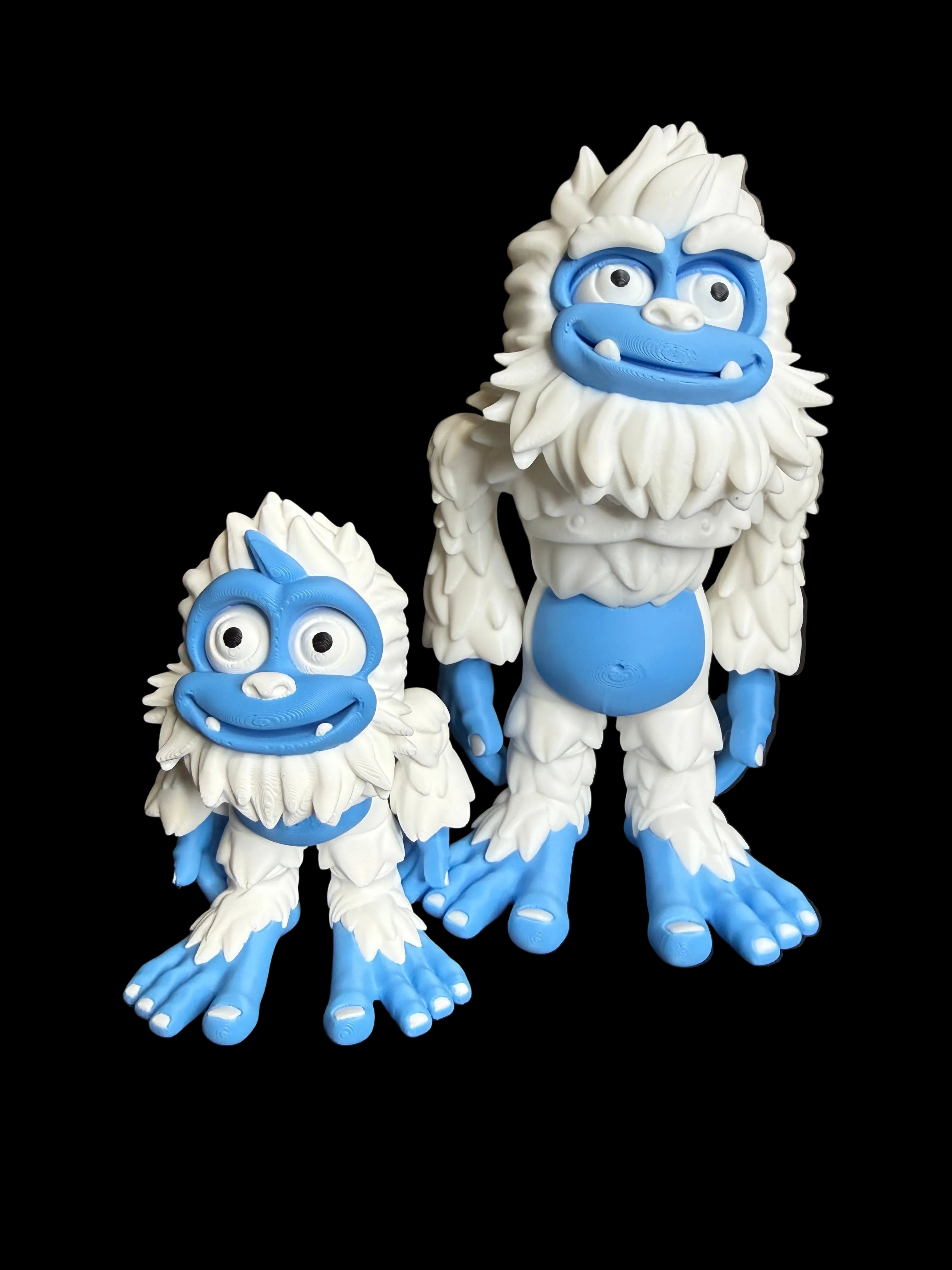 Flexi Bigfoot Figure – Articulated Sasquatch Cryptid Toy – Abominable Snowman Yeti – 3D Printed Desk Decor
