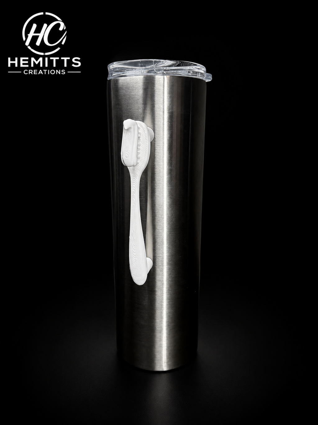 Toothbrush Tumbler Handle STL | Dental Inspired 3D Print File for Epoxy Tumblers