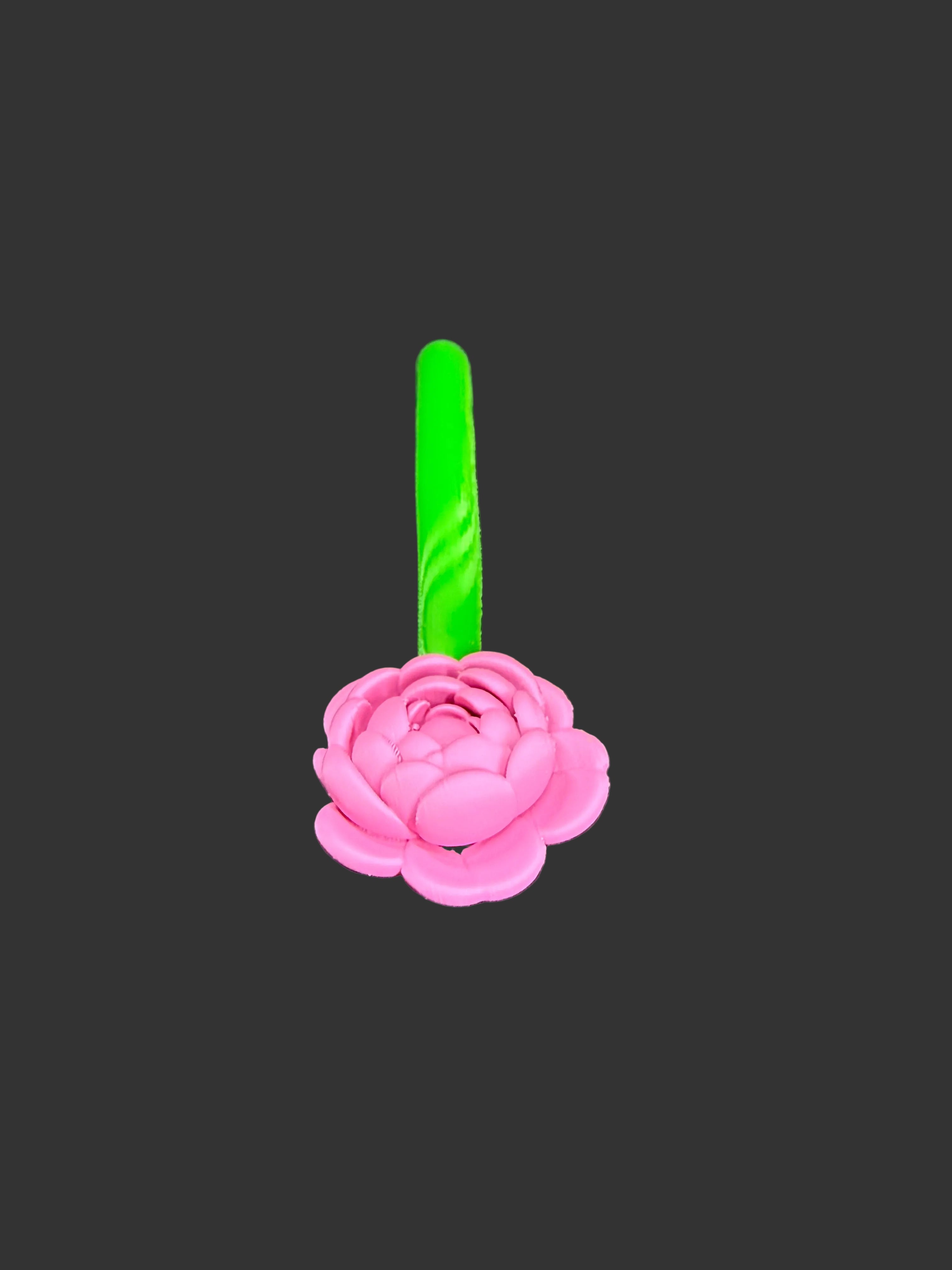 Peony Flower Tumbler Handle | Floral Cup Handle | Spring Accessory