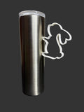 Bunny Tumbler Handle – Rabbit Tumbler Grip Epoxy Tumblers – Easter Accessory for Custom Cups