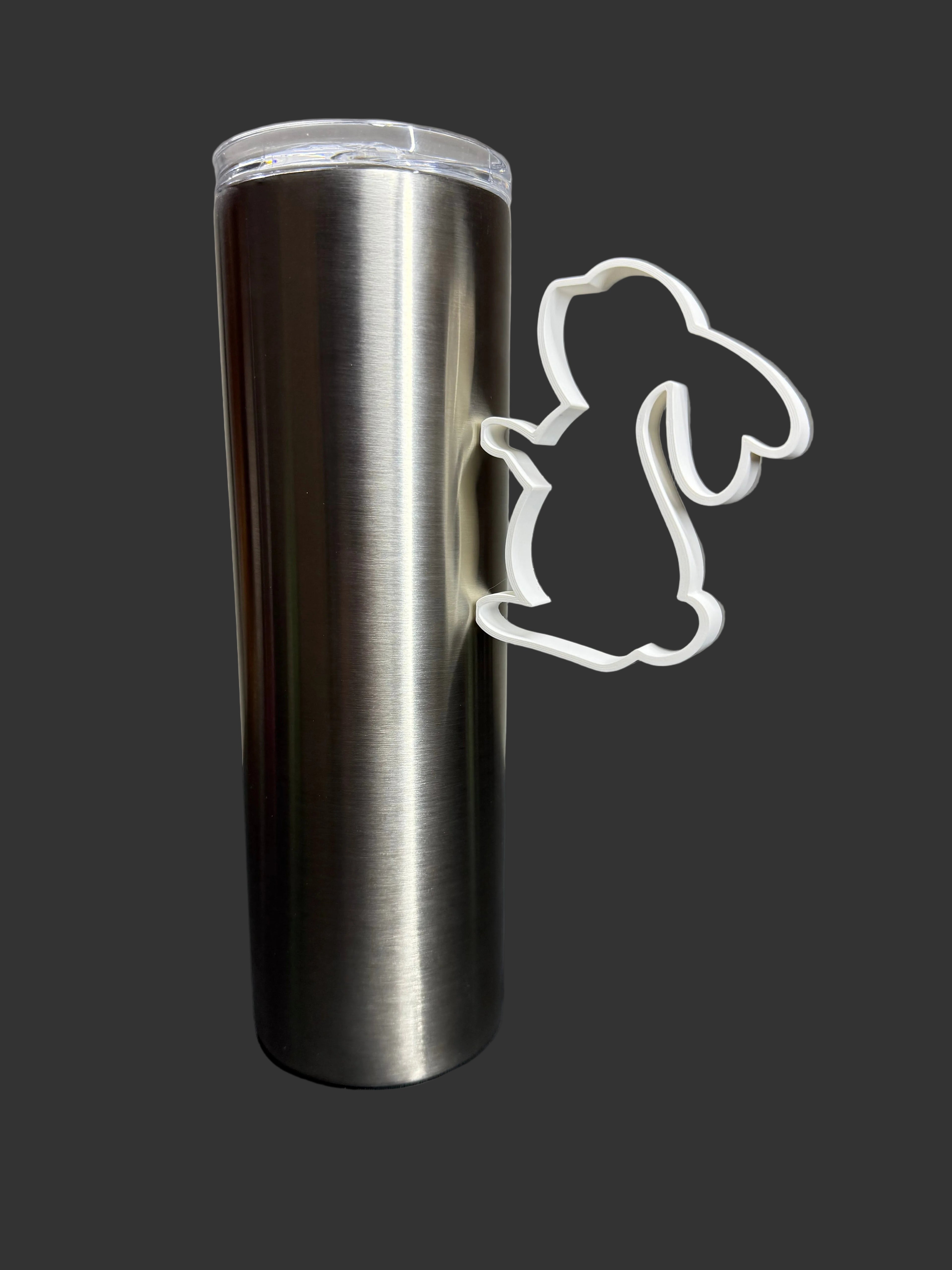 Bunny Tumbler Handle – Rabbit Tumbler Grip Epoxy Tumblers – Easter Accessory for Custom Cups